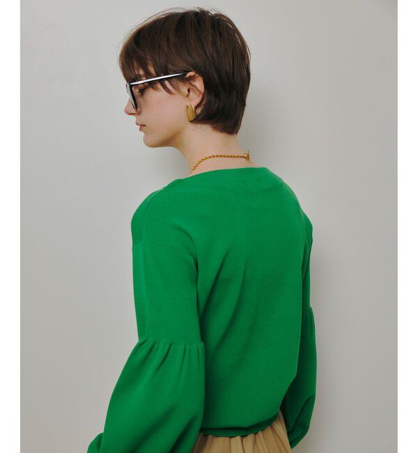 allureville「ビショップスリーブプルオーバー」|ニット・セーター|