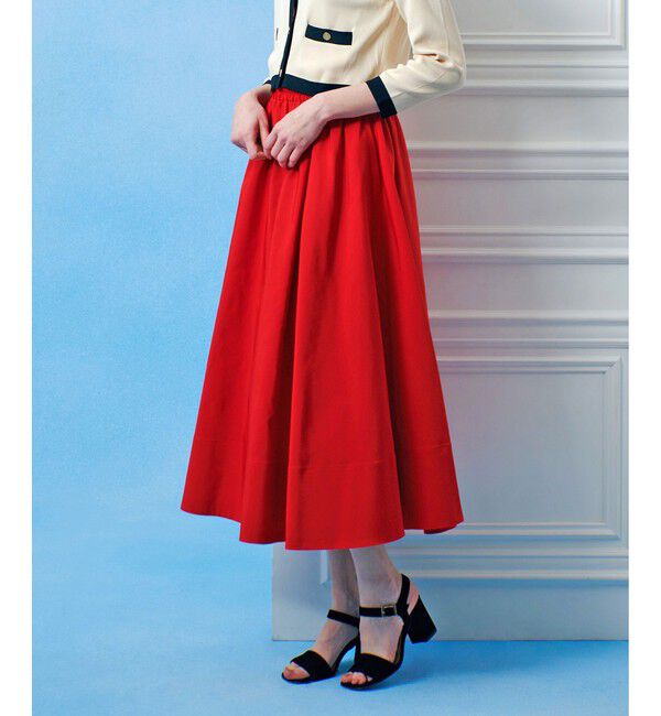 LOULOU WILLOUGHBY「【LOULOU WILLOUGHBY】ポリエステルコットングログランギャザースカート」|スカート|