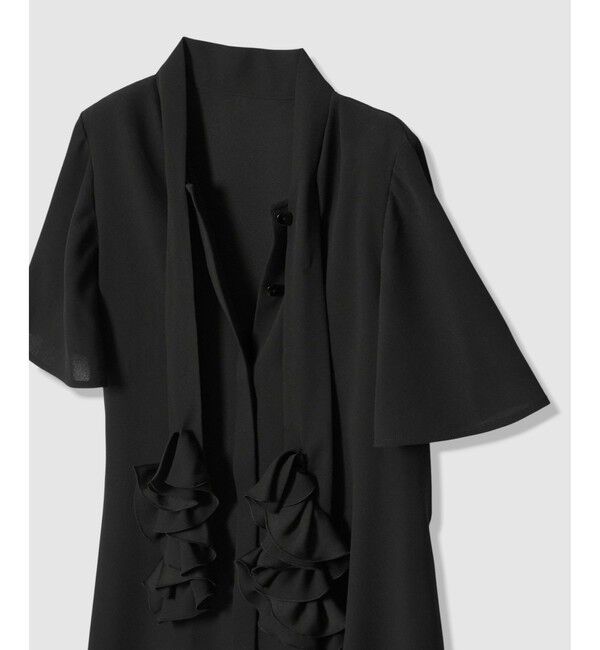 LOULOU WILLOUGHBY「【LOULOU WILLOUGHBY】ペタルフリルフレアスリーブブラウス」|シャツ・ブラウス|