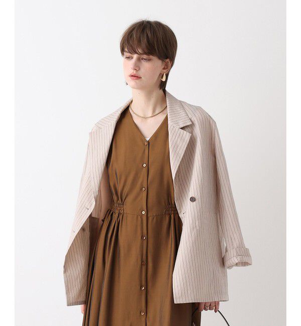 allureville「シアーストライプジャケット」|テーラードジャケット|