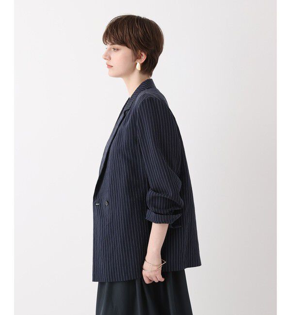 allureville「シアーストライプジャケット」|テーラードジャケット|