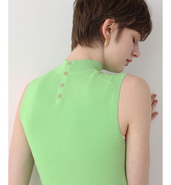 allureville「バック釦ディティールプルオーバー」|ニット・セーター|ミントグリーン