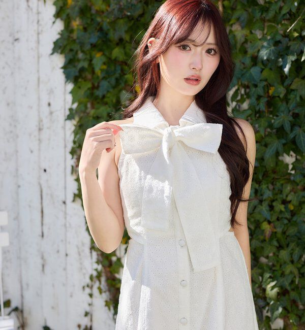  「【Denim Collection】ボレロセットサイドカットロングワンピ」|ワンピース|