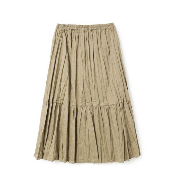 mizuiro ind「mizuiro ind ワッシャープリーツティアードスカート」|スカート|