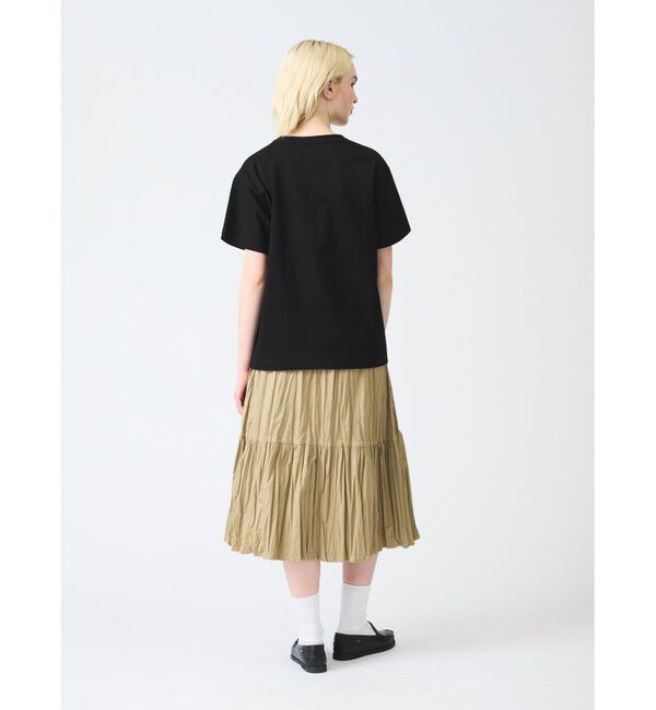 mizuiro ind「mizuiro ind ワッシャープリーツティアードスカート」|スカート|