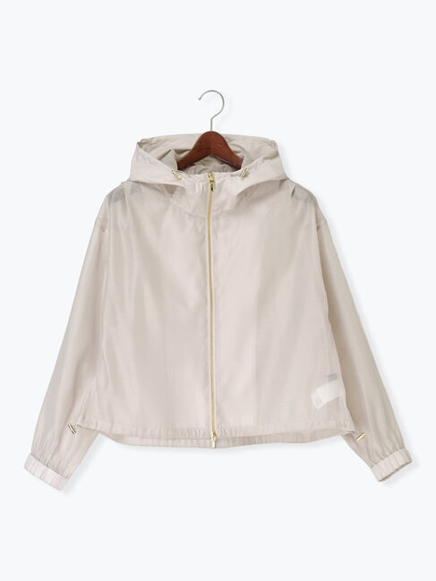 Te chichi「ショートシアーフーディーブルゾン」|ブルゾン・スタジャン|グレー