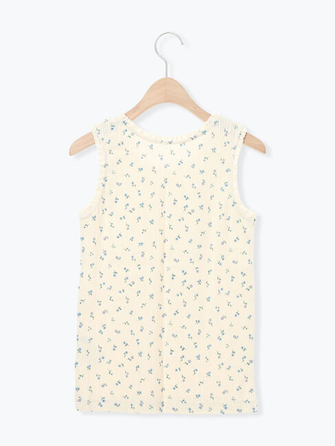 Samansa Mos2「花柄パターンメッシュレース付ノースリーブ」|Tシャツ・カットソー|