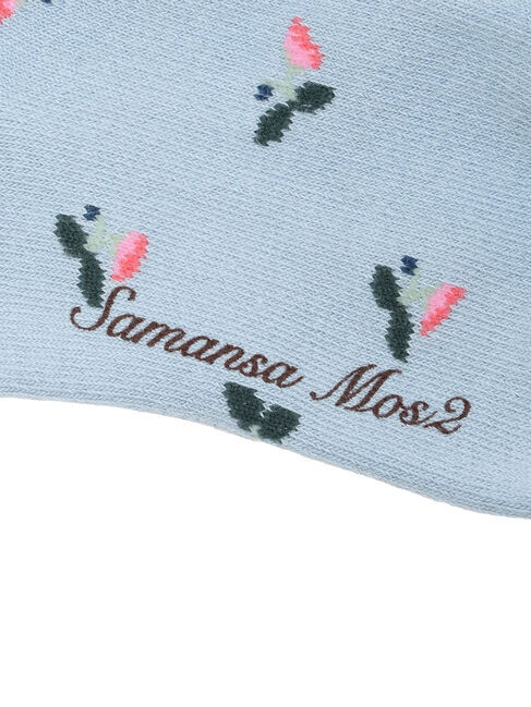 Samansa Mos2「【miyuki matsuo&times;Samansa Mos2】花柄ソックス」|ソックス|