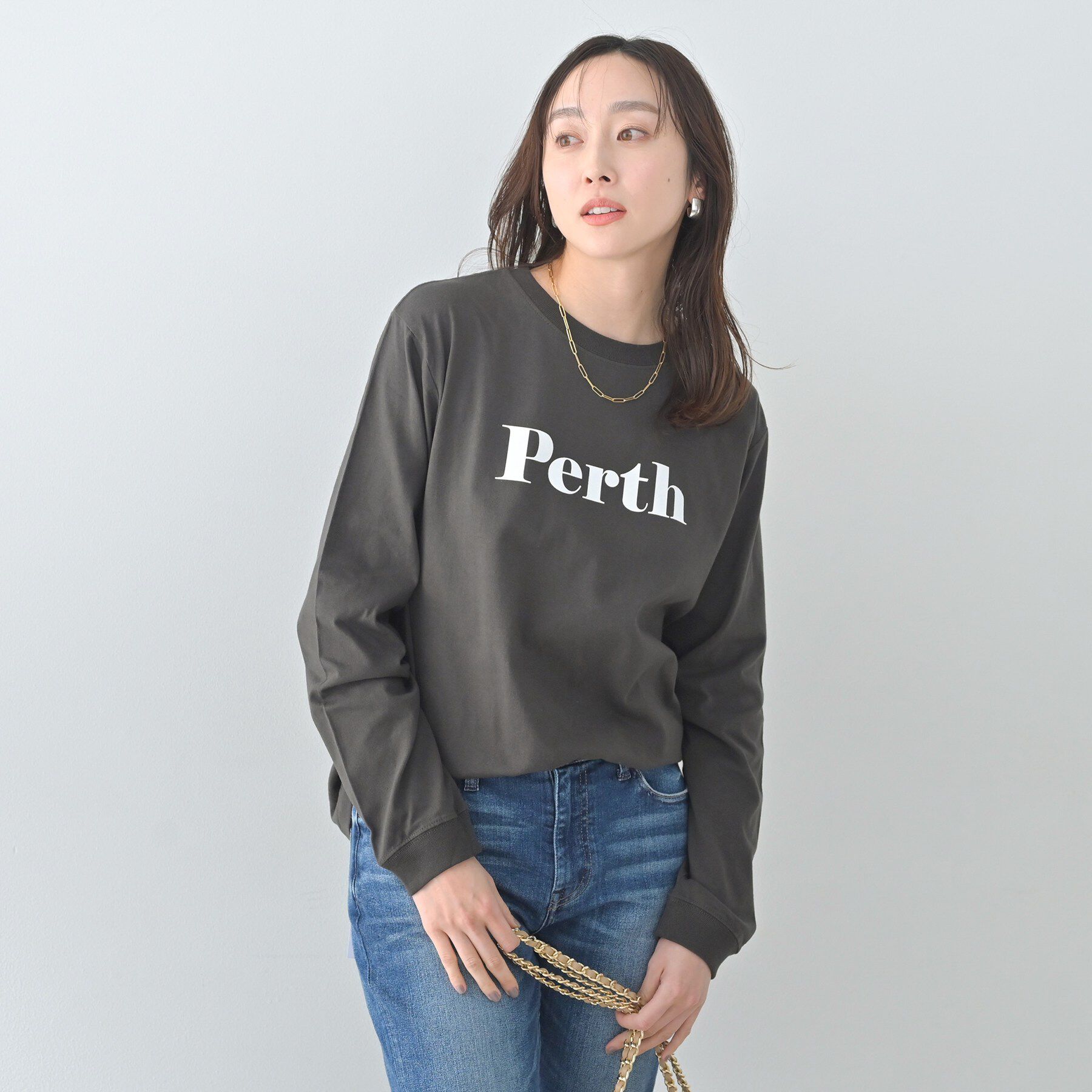 UNTITLED「【Healthy DENIM】PerthロングTシャツ」|Tシャツ・カットソー|