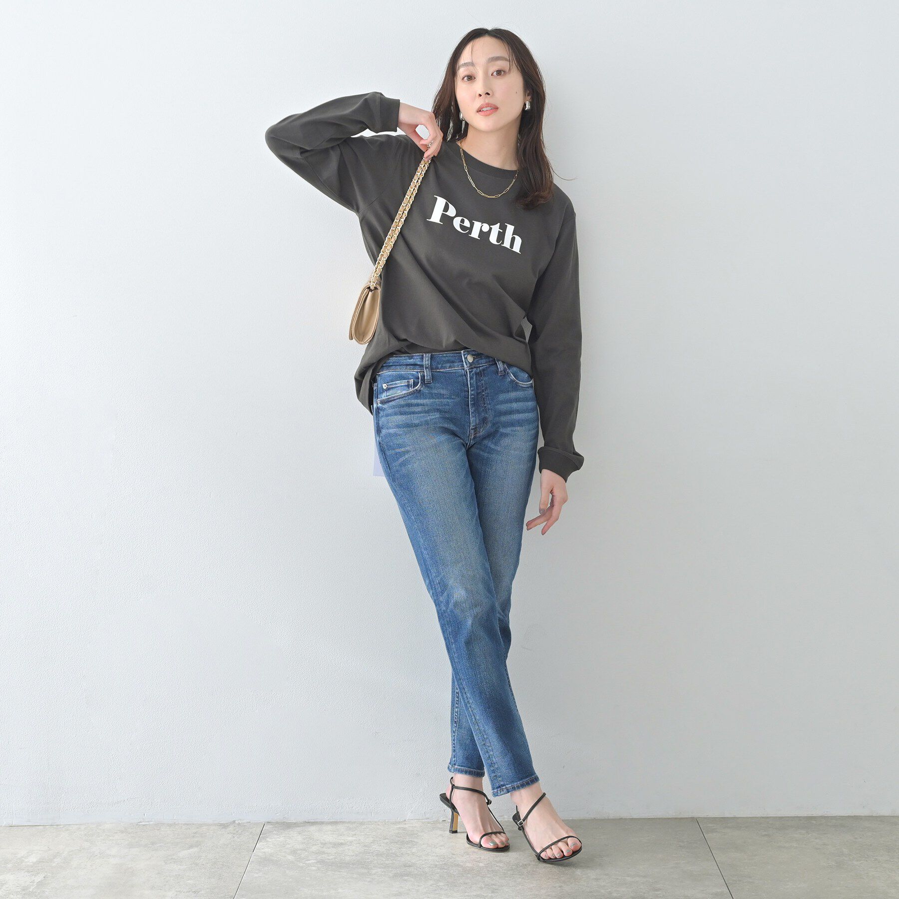 UNTITLED「【Healthy DENIM】PerthロングTシャツ」|Tシャツ・カットソー|