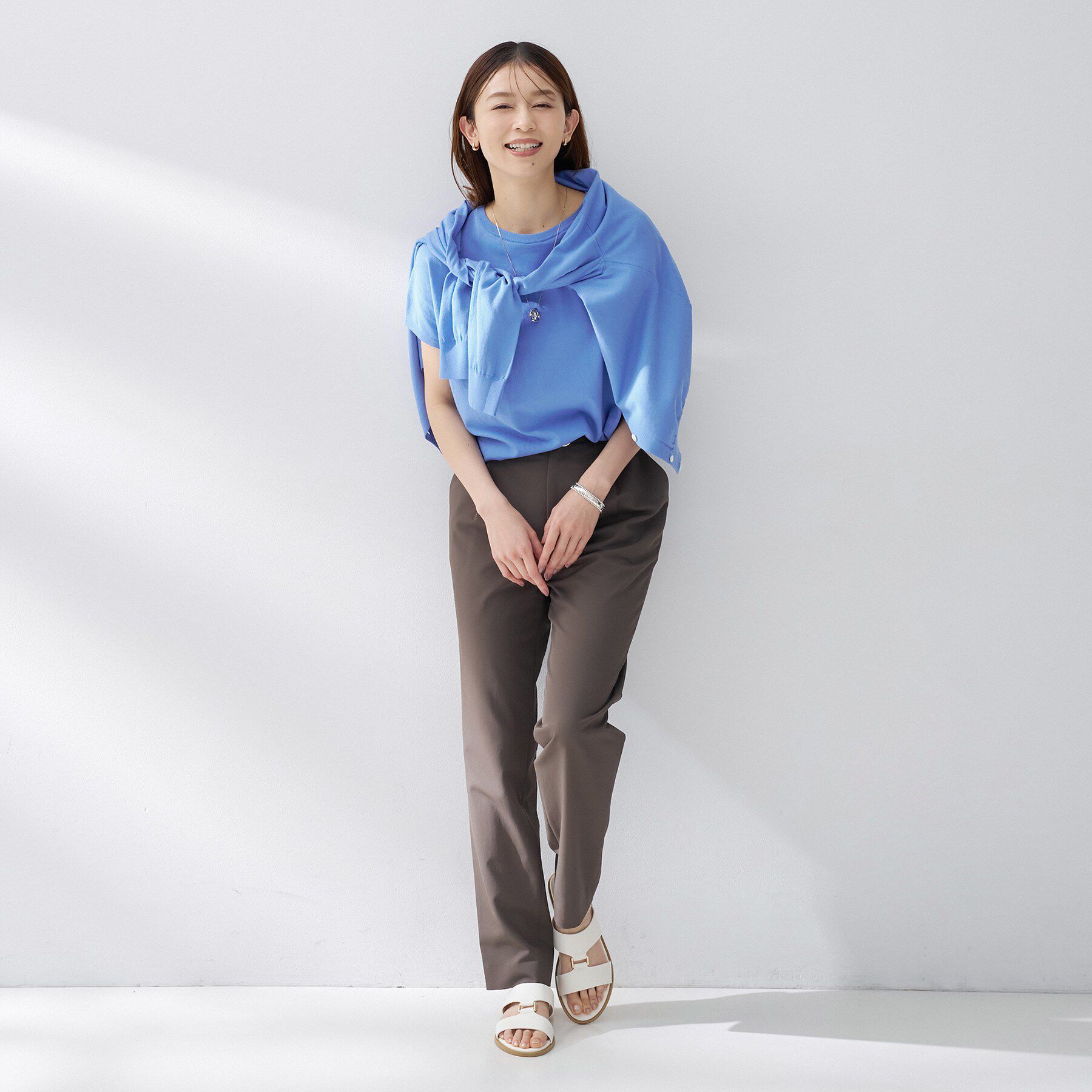 UNTITLED「コットンベーシックニット」|ニット・セーター|