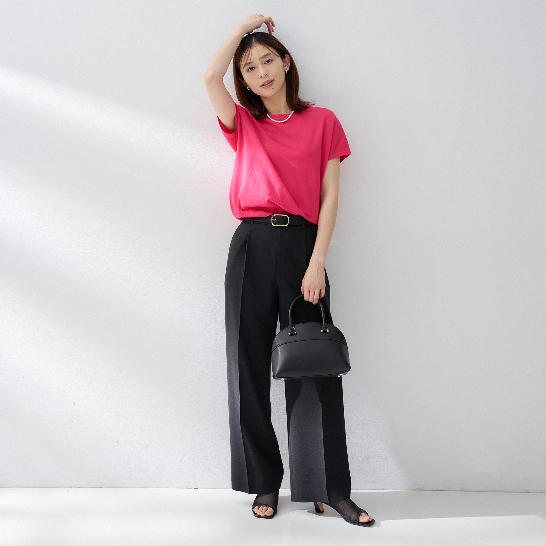 UNTITLED「コットンベーシックニット」|ニット・セーター|