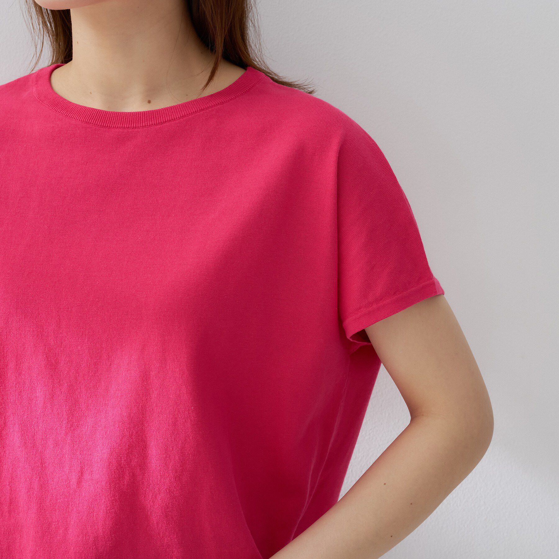 UNTITLED「コットンベーシックニット」|ニット・セーター|