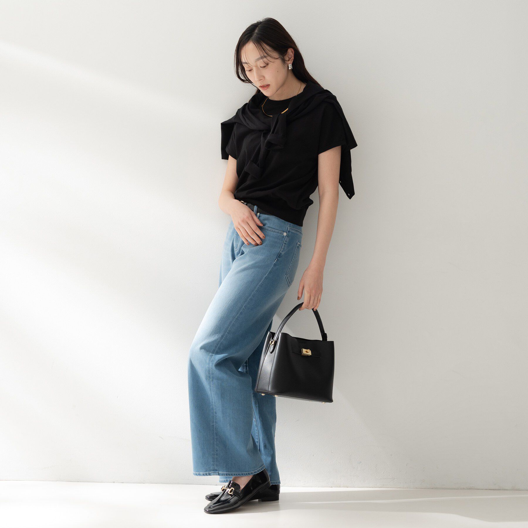 UNTITLED「コットンベーシックニット」|ニット・セーター|