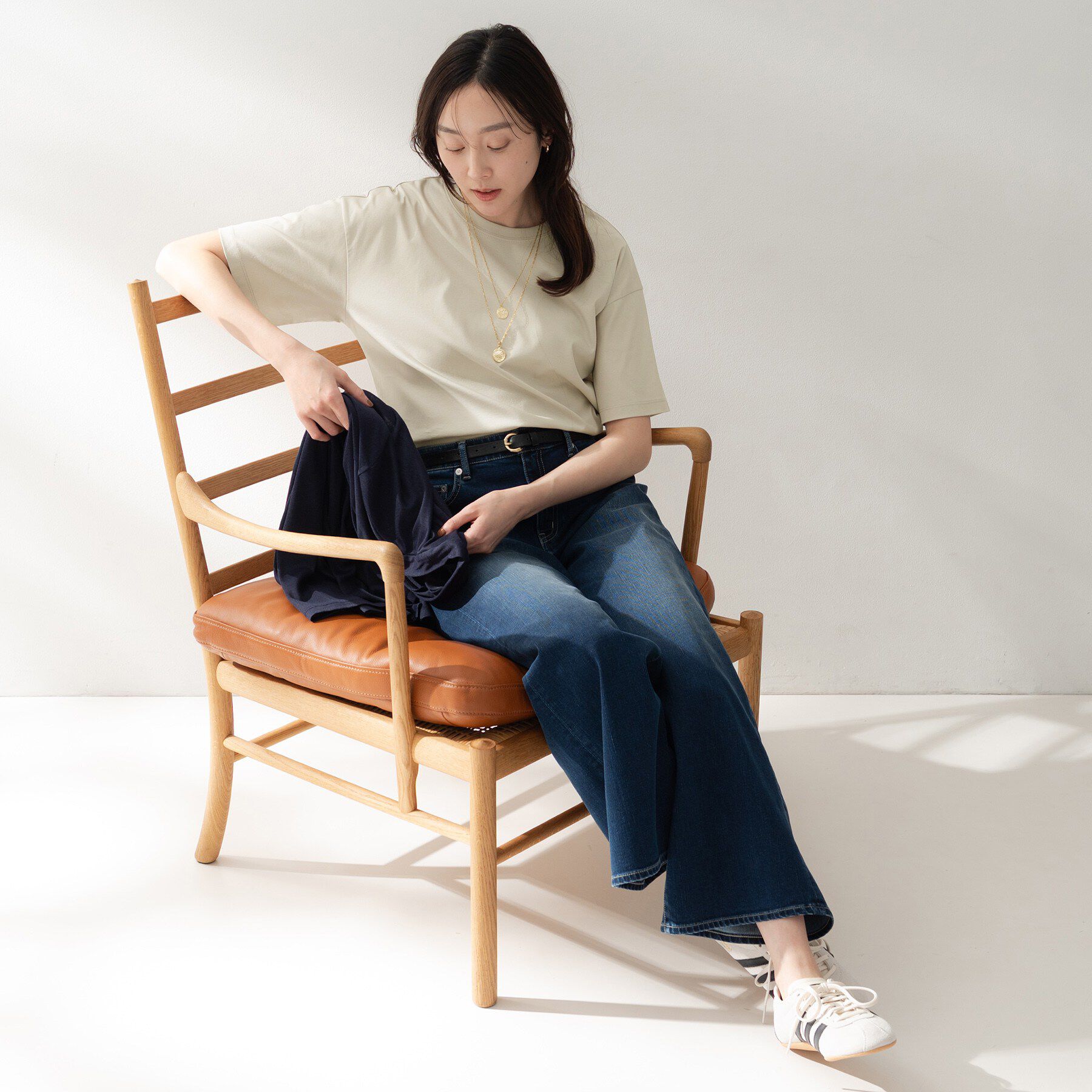 UNTITLED「コットンベーシックカットソー」|Tシャツ・カットソー|