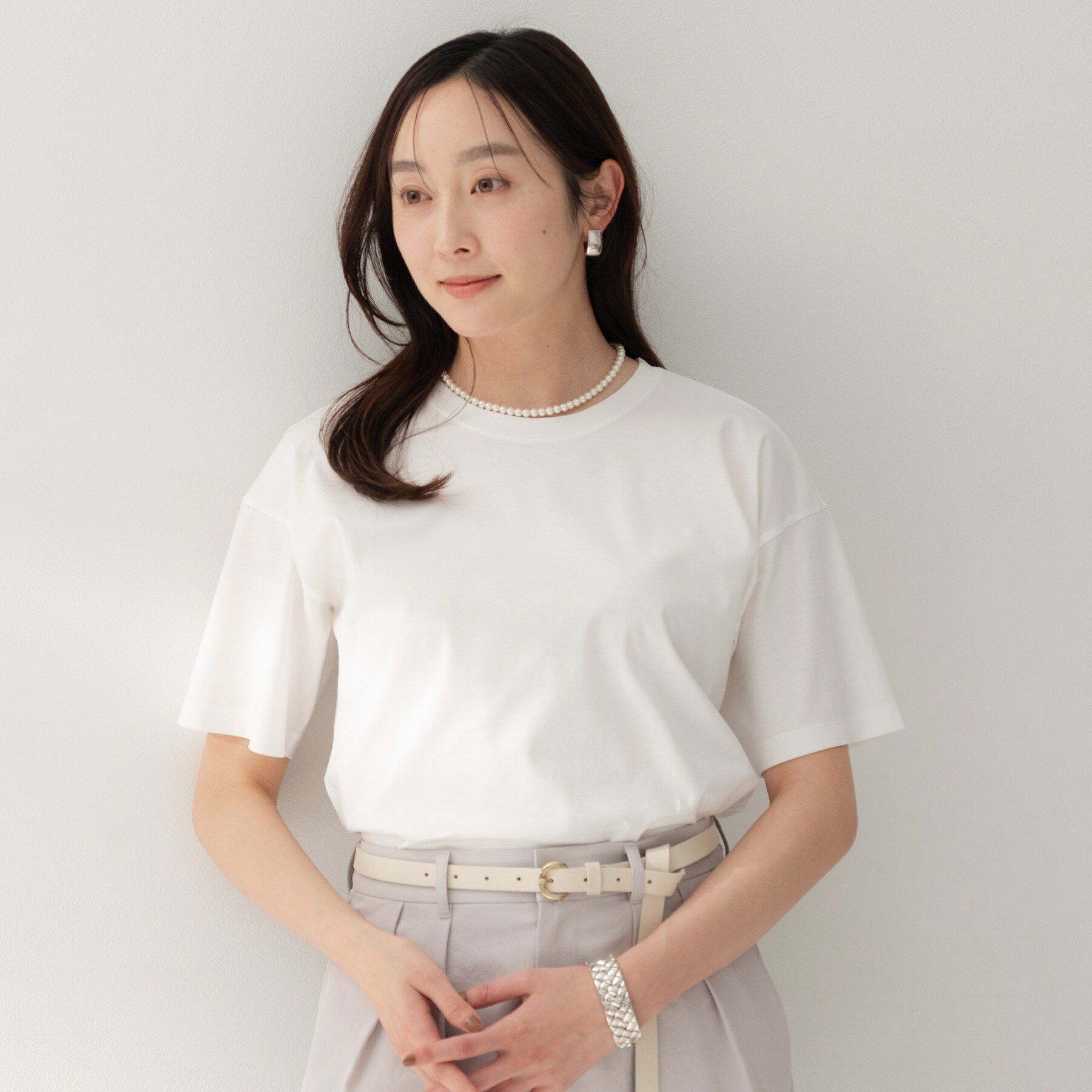 UNTITLED「コットンベーシックカットソー」|Tシャツ・カットソー|