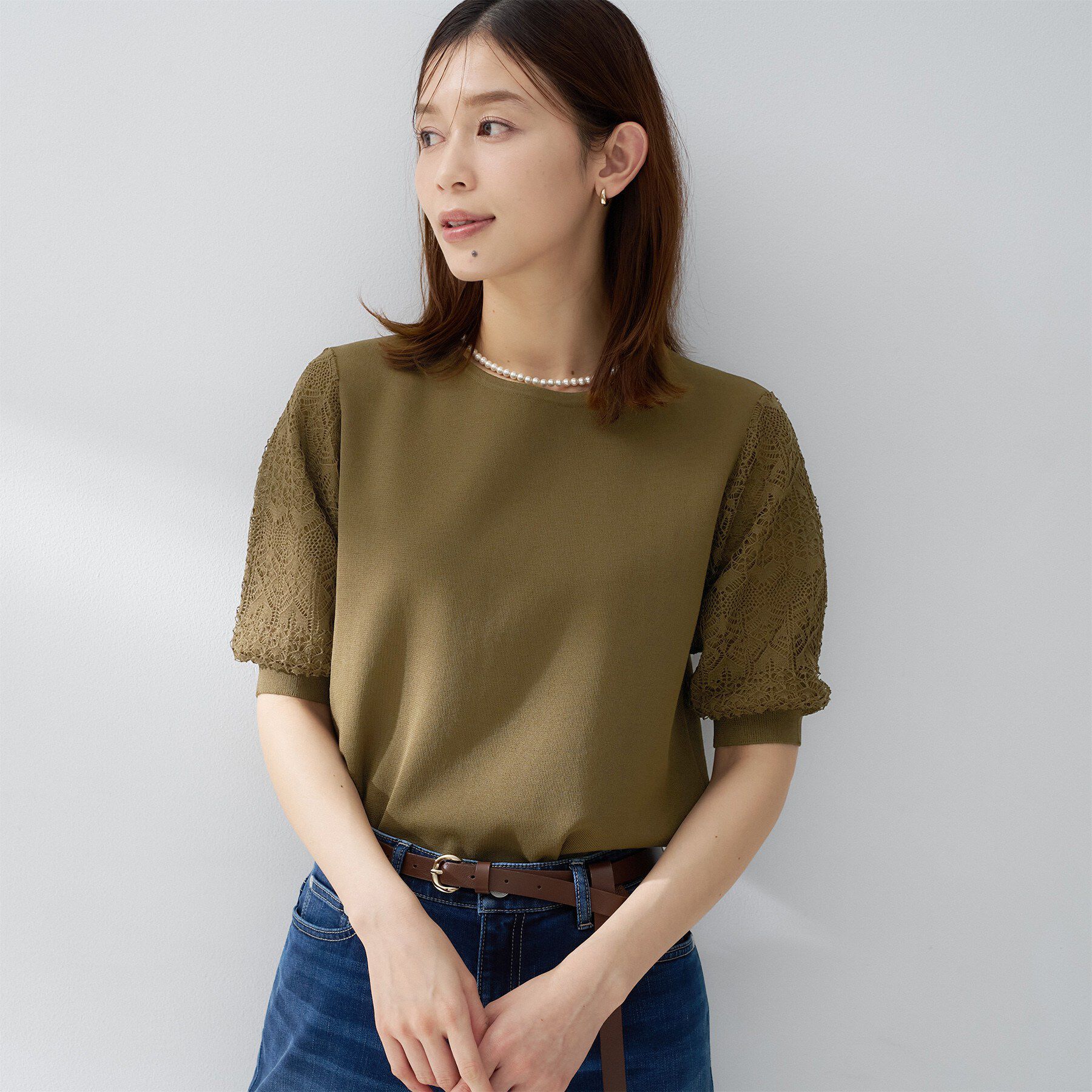 UNTITLED「エレガンススリーブニット」|ニット・セーター|