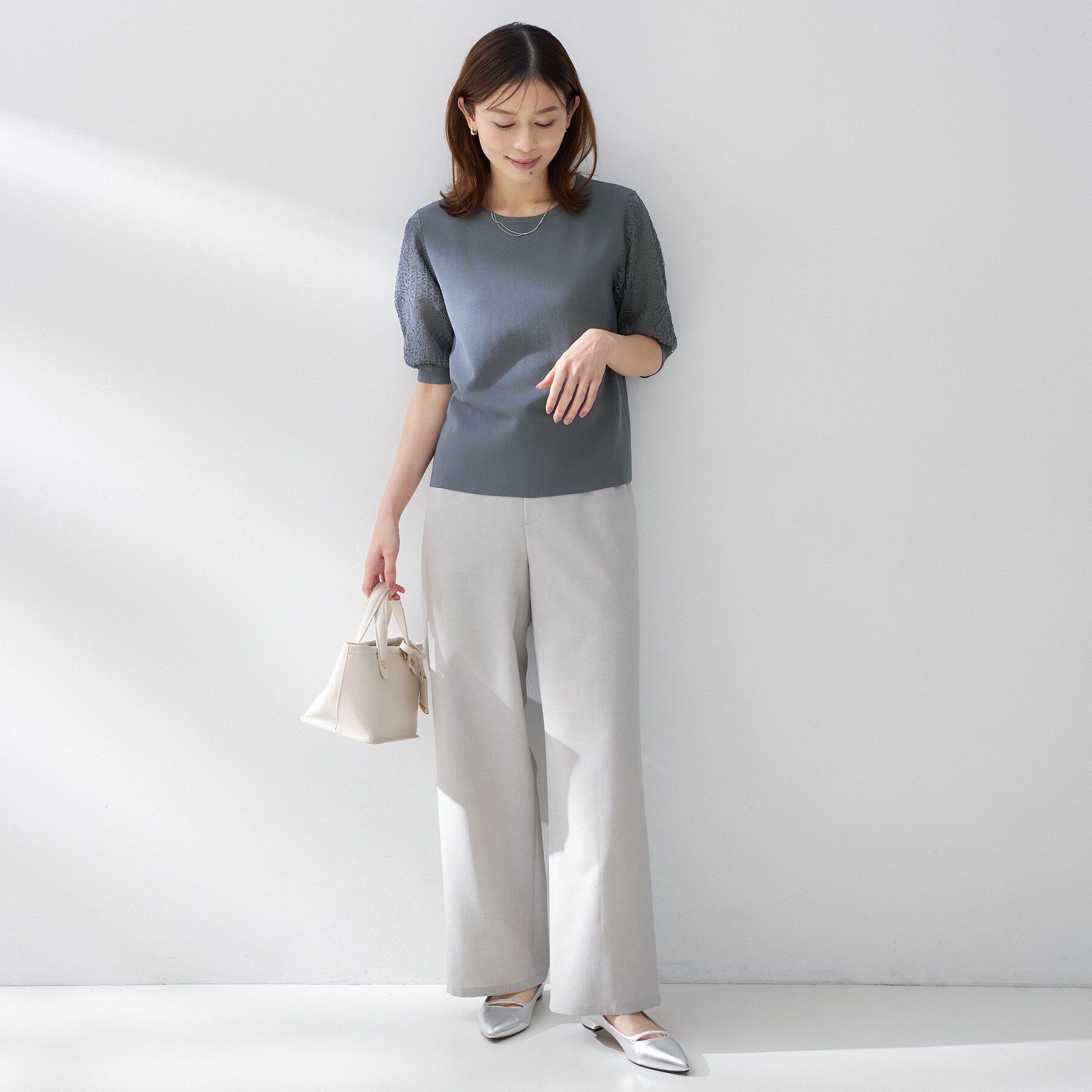 UNTITLED「エレガンススリーブニット」|ニット・セーター|