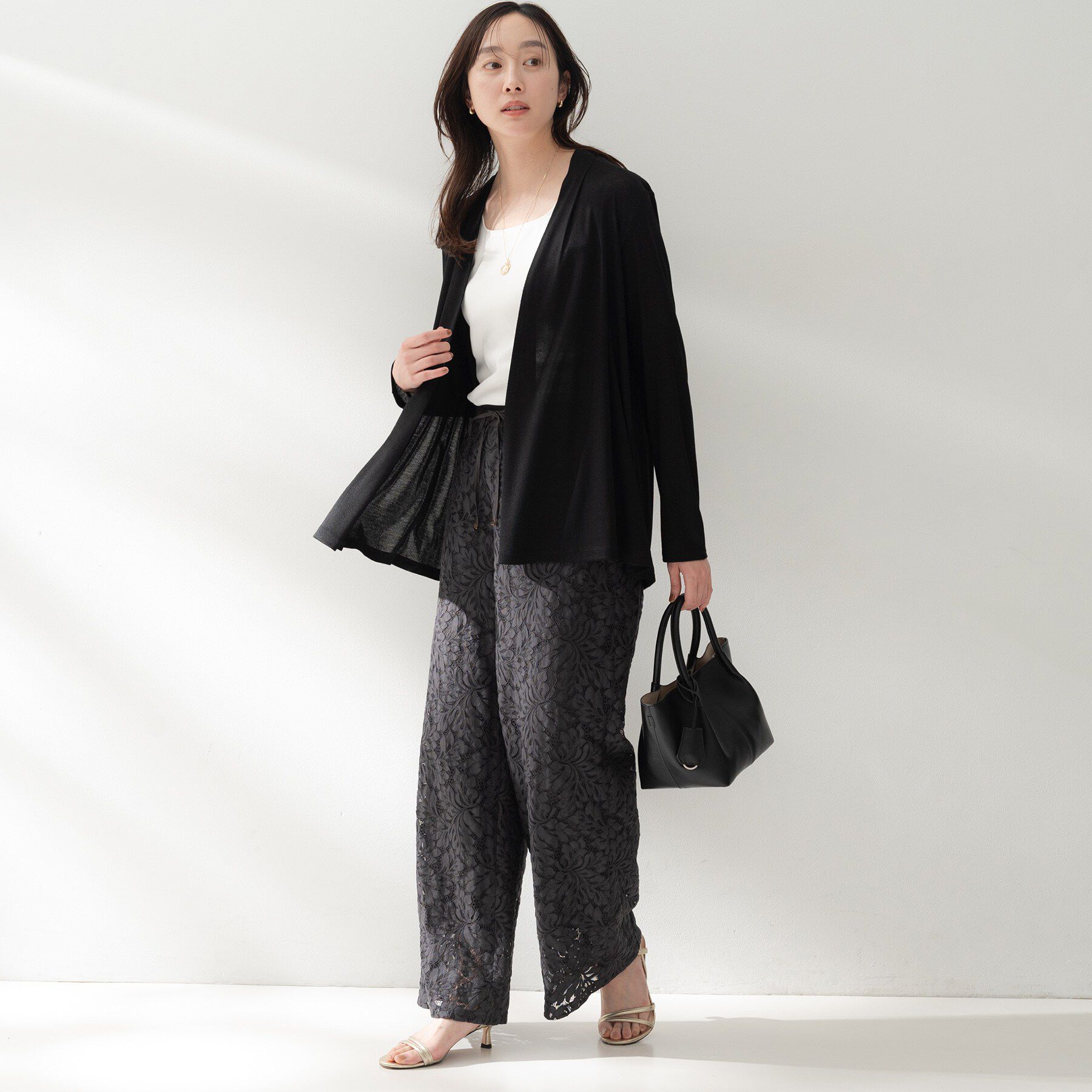 UNTITLED「フライスジャージカーディガン」|カーディガン|