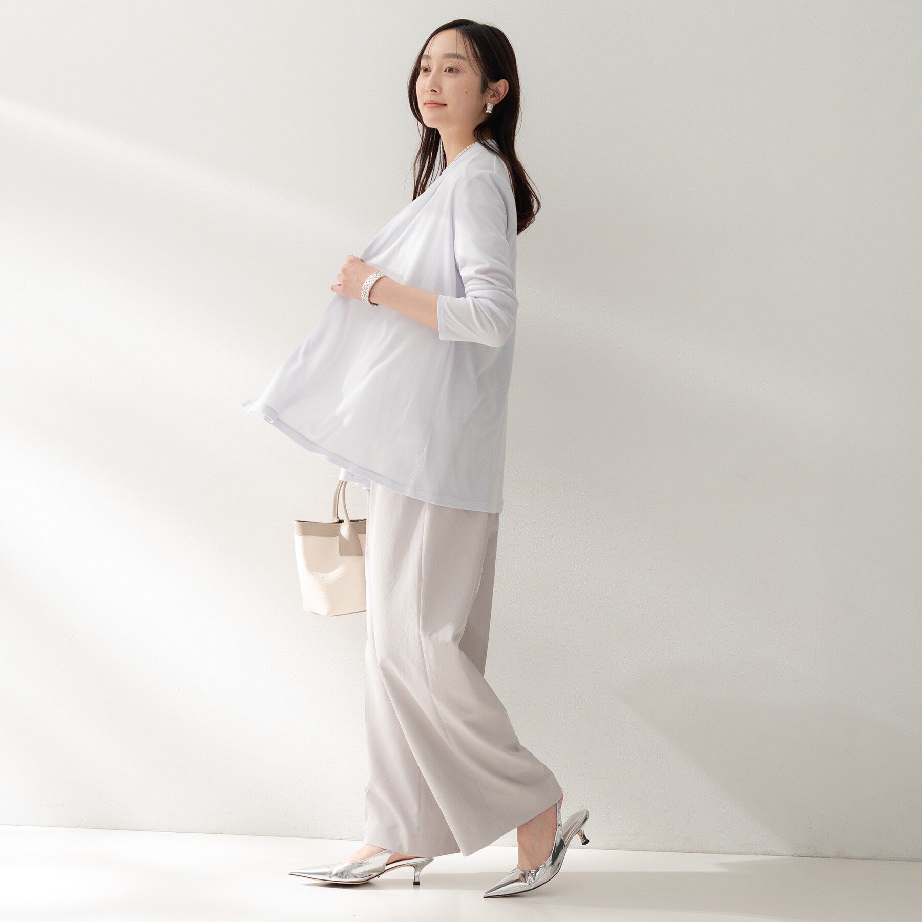 UNTITLED「フライスジャージカーディガン」|カーディガン|