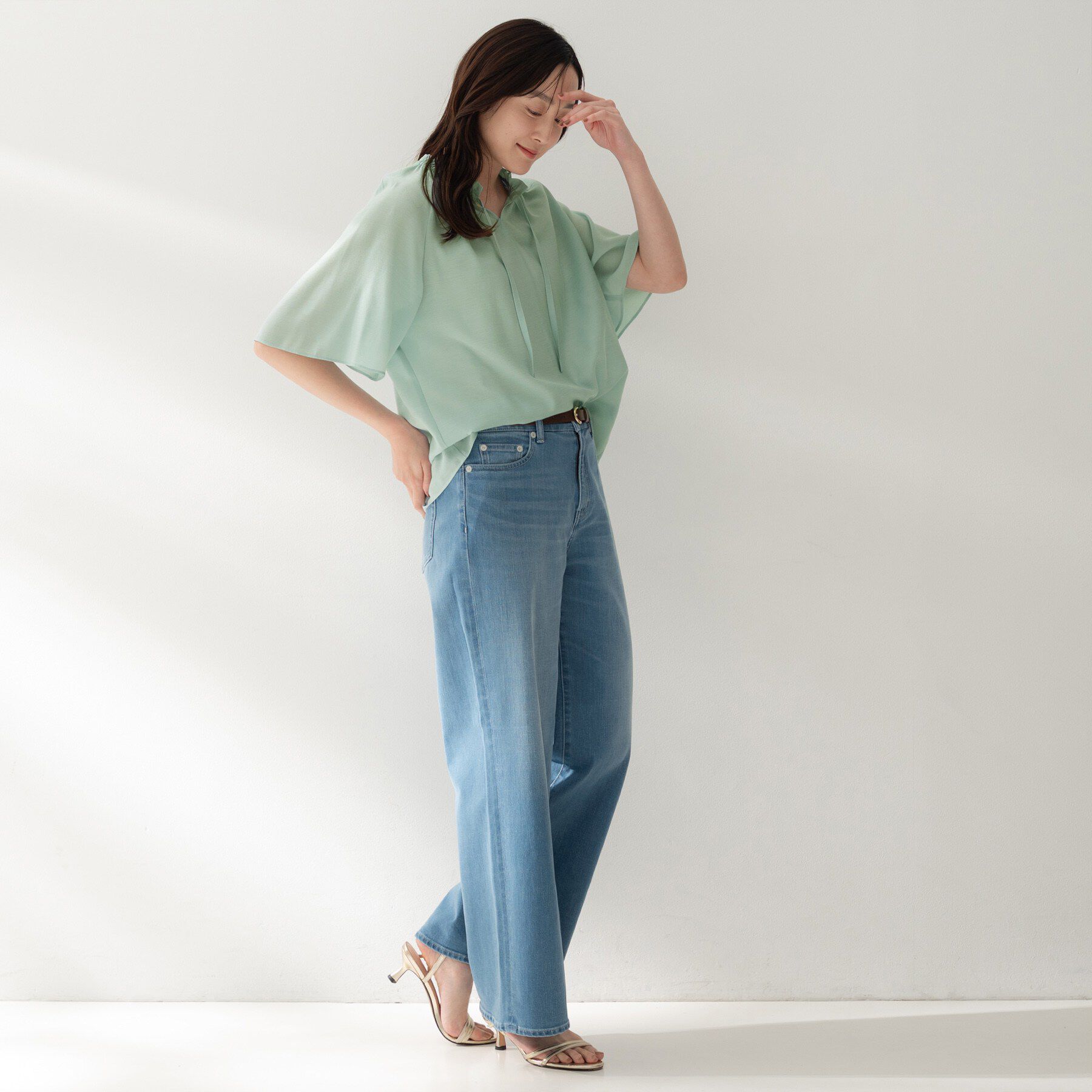 UNTITLED「シルキーシフォンブラウス」|シャツ・ブラウス|