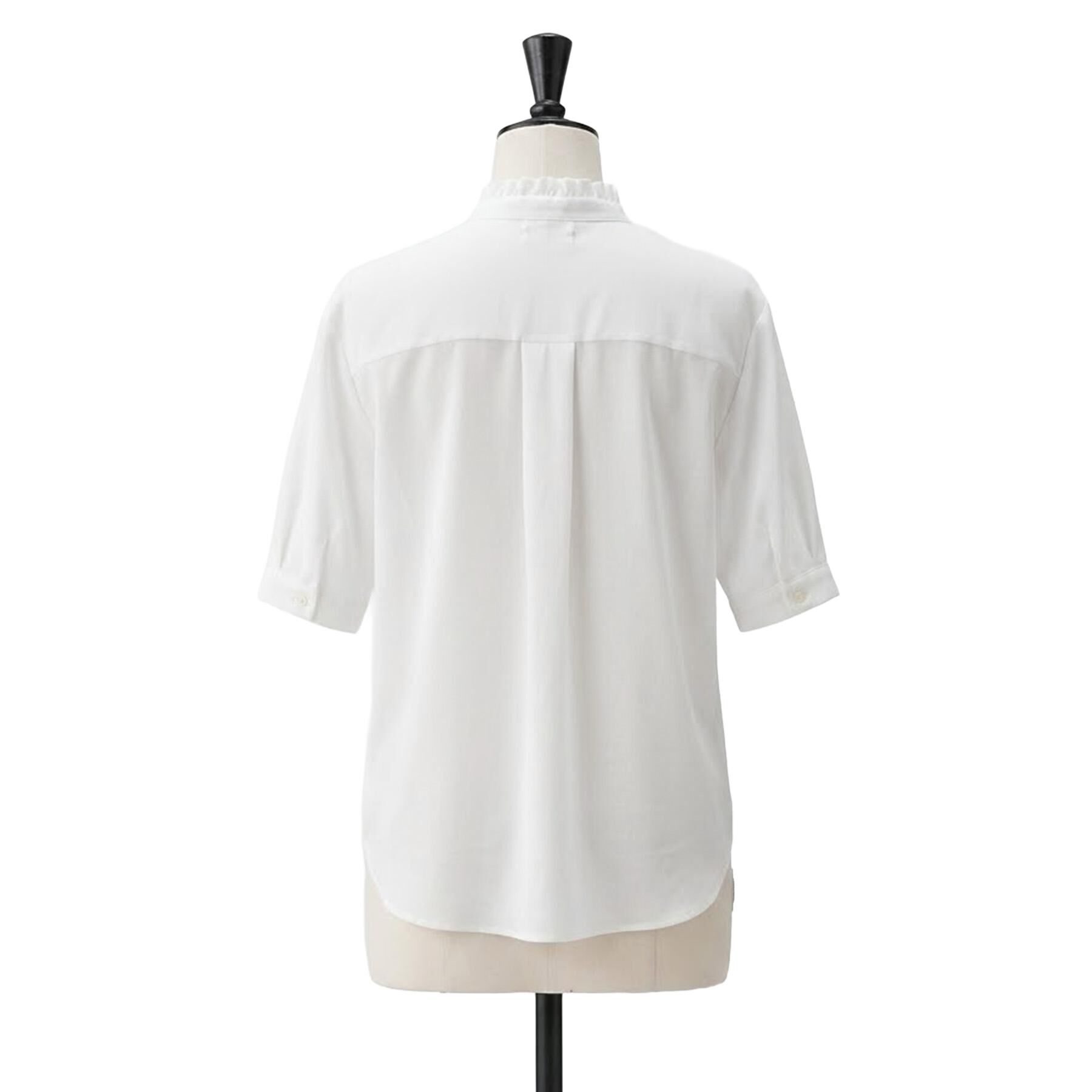 UNTITLED「スタンドカラーフリルブラウス」|シャツ・ブラウス|