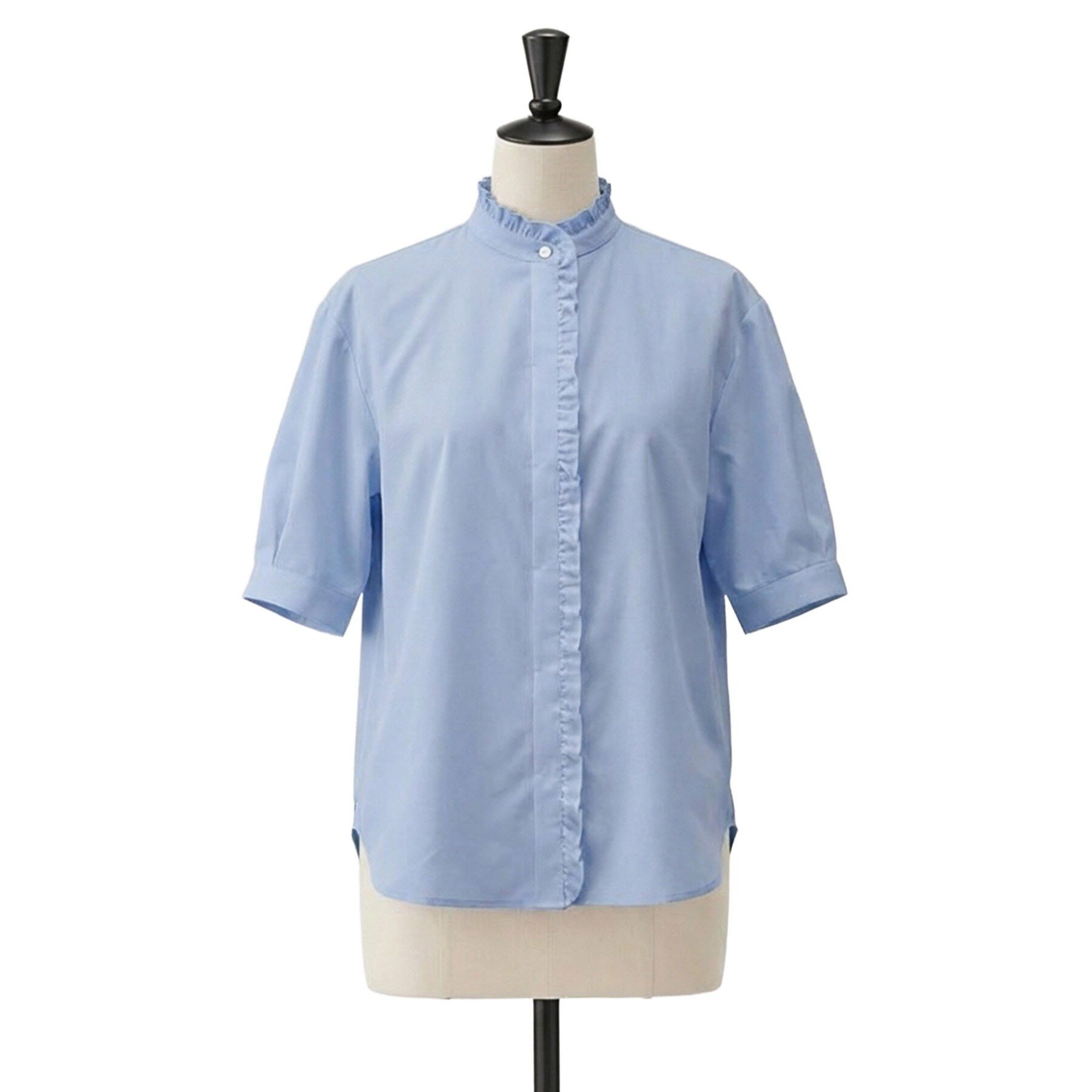 UNTITLED「スタンドカラーフリルブラウス」|シャツ・ブラウス|