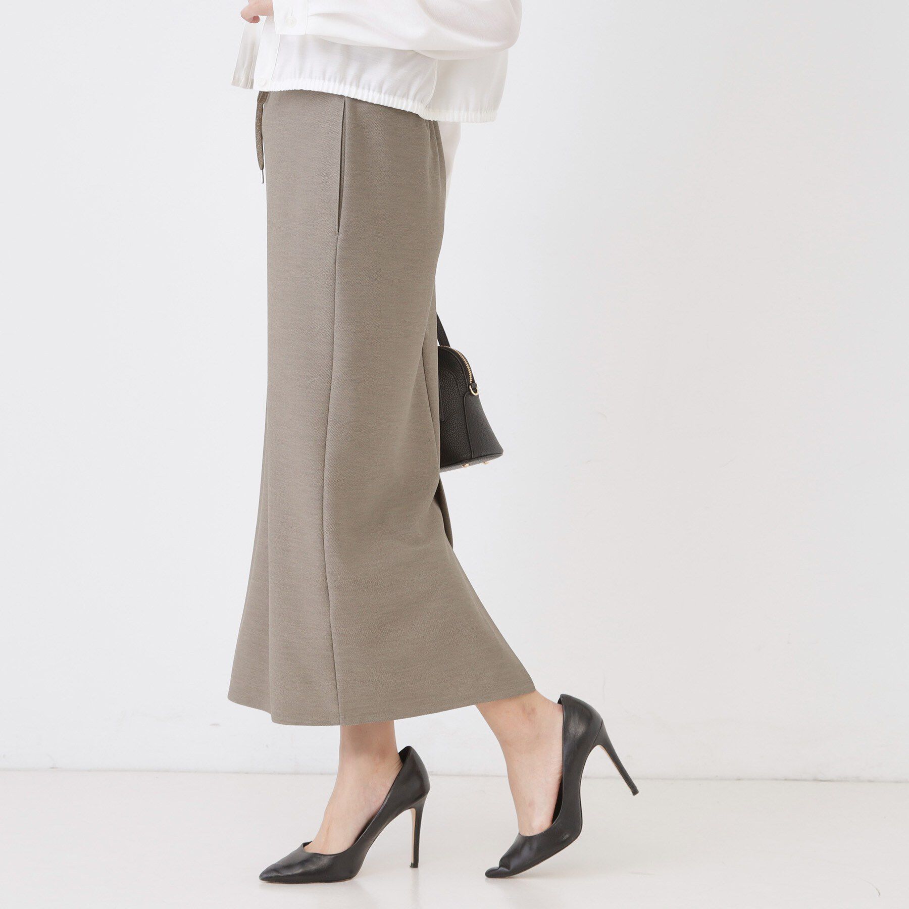 COUP DE CHANCE「【手洗い可／日本製】ジャージ素材ナローロングスカート」|スカート|