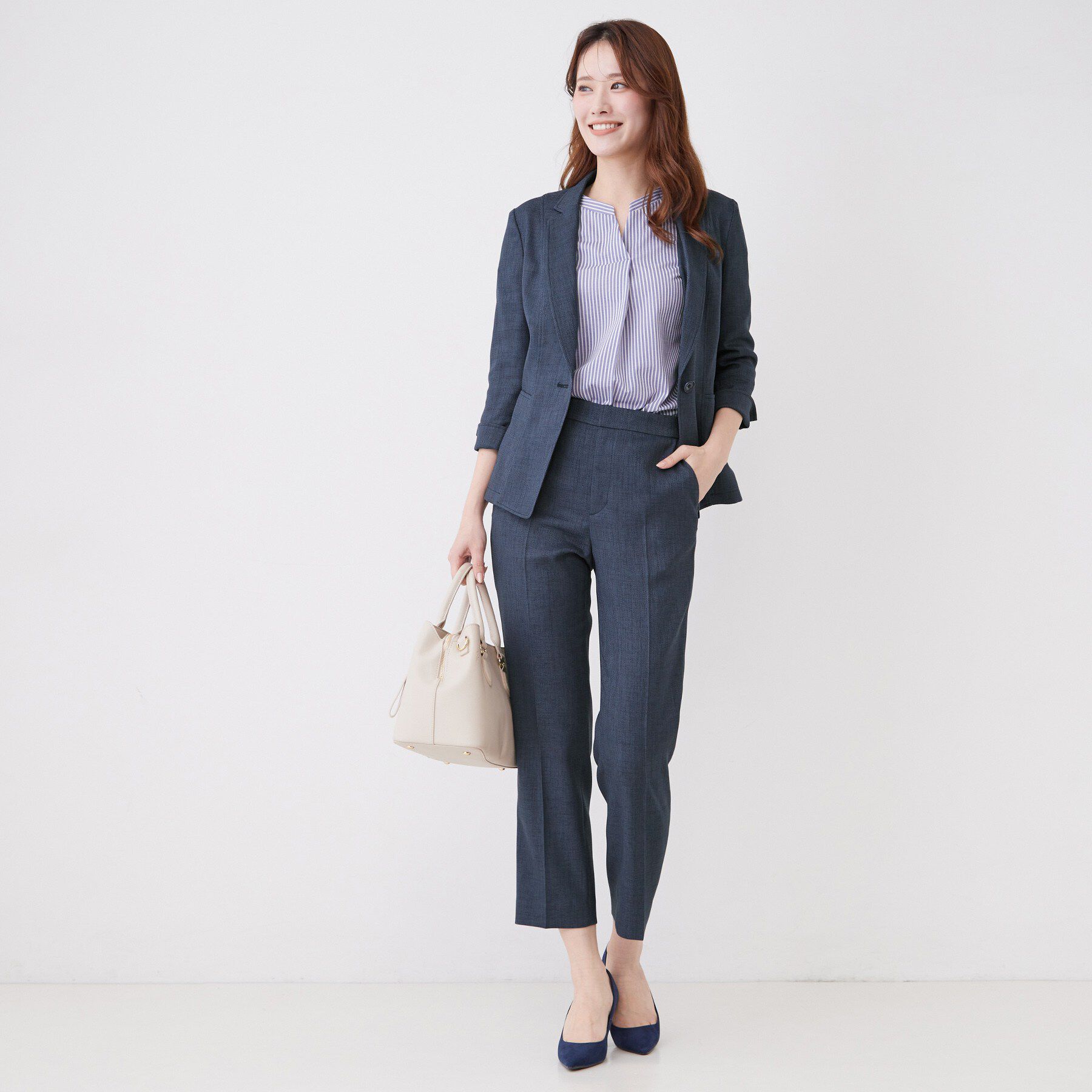 COUP DE CHANCE「【手洗い可／日本製／セットアップ可】リネンライクテーパードパンツ」|その他|