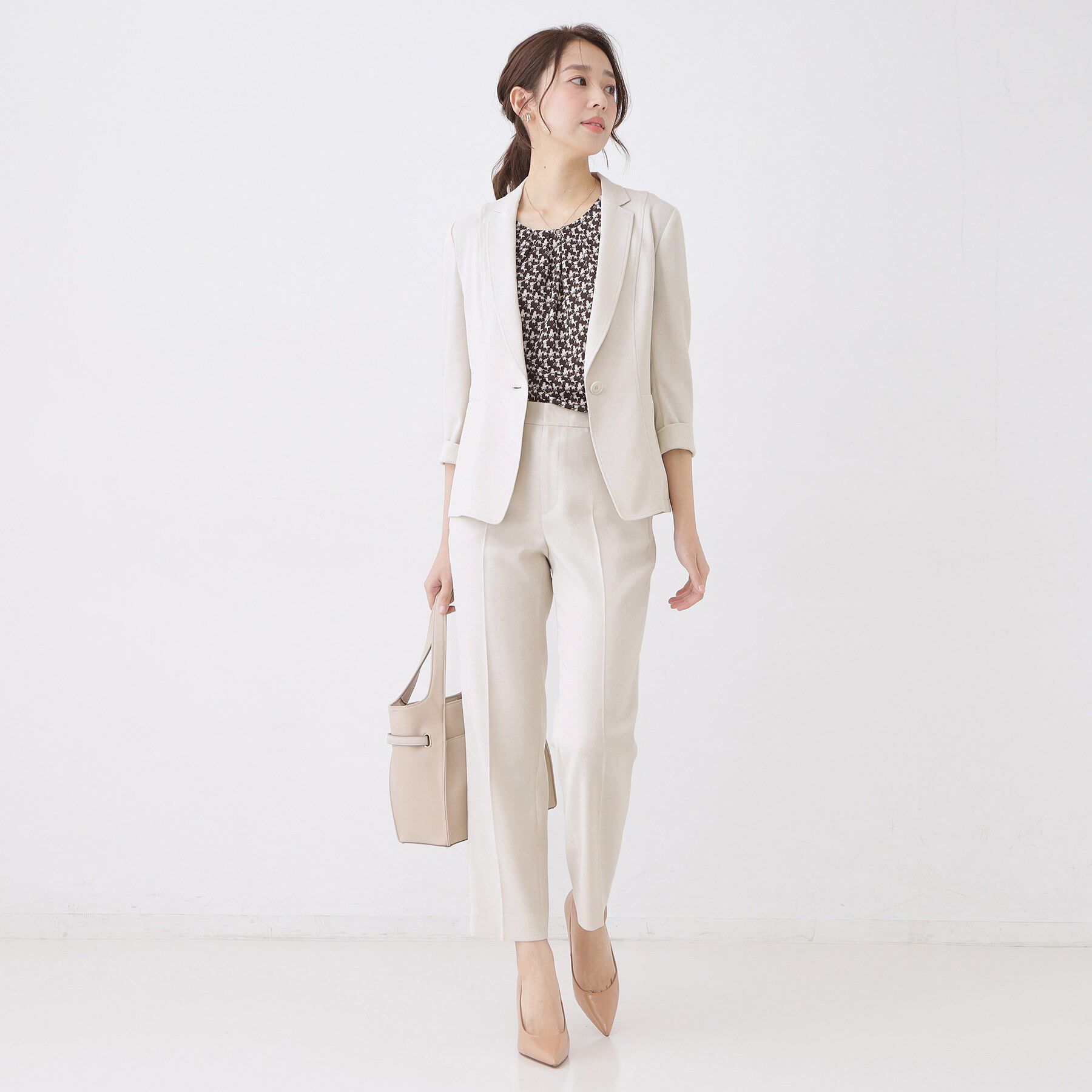 COUP DE CHANCE「【手洗い可／日本製／セットアップ可】リネンライクテーパードパンツ」|その他|