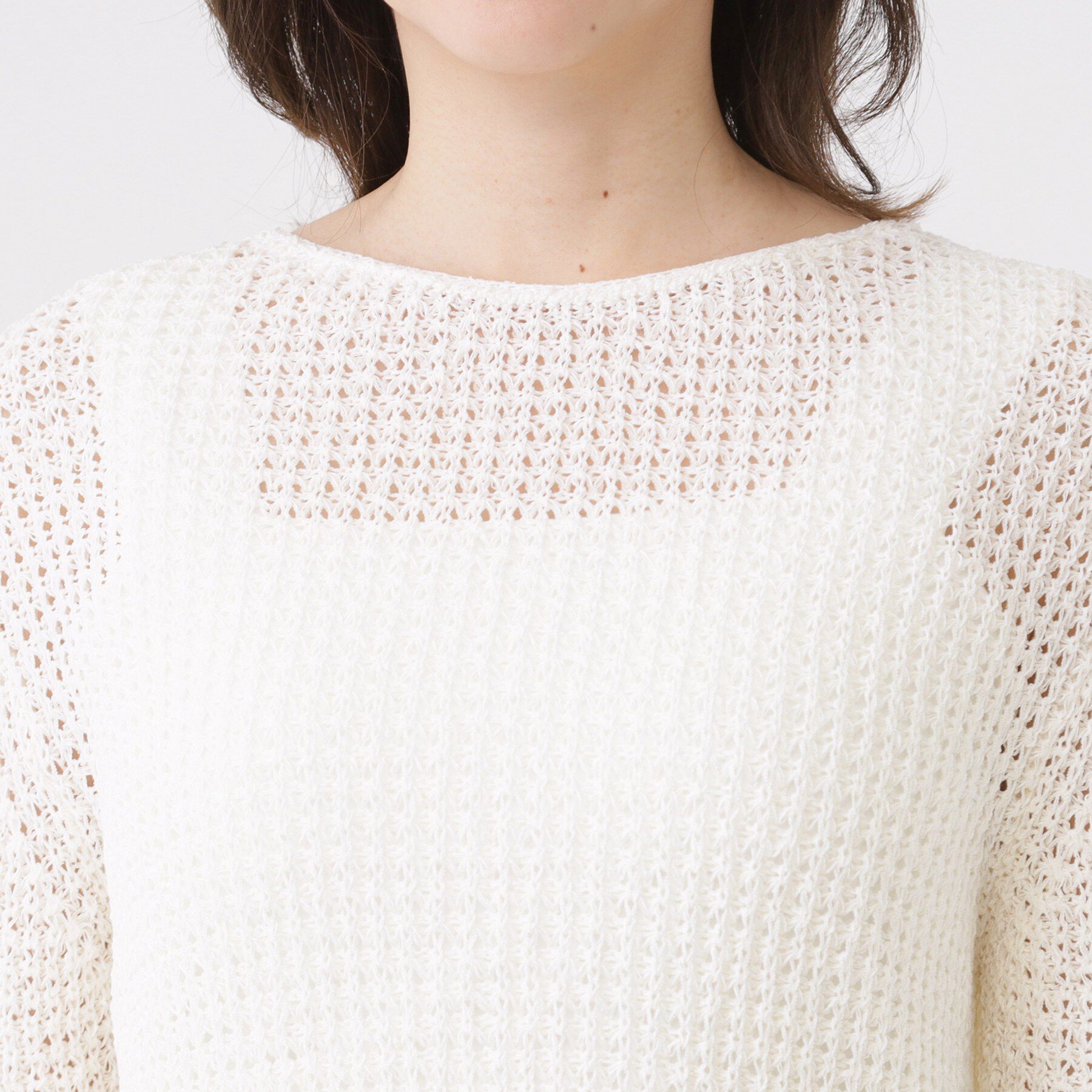 COUP DE CHANCE「【手洗い可／和紙】メッシュニット」|ニット・セーター|