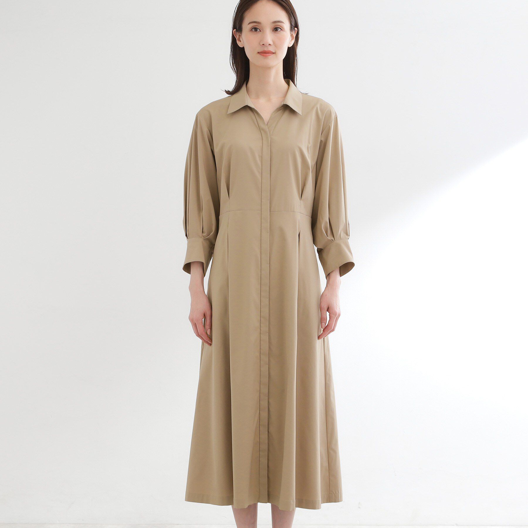 Reflect「タイプライターシャツロングワンピース」|ワンピース|