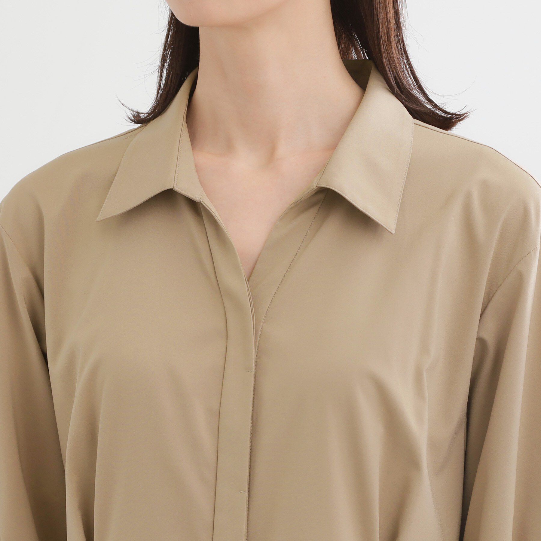 Reflect「タイプライターシャツロングワンピース」|ワンピース|