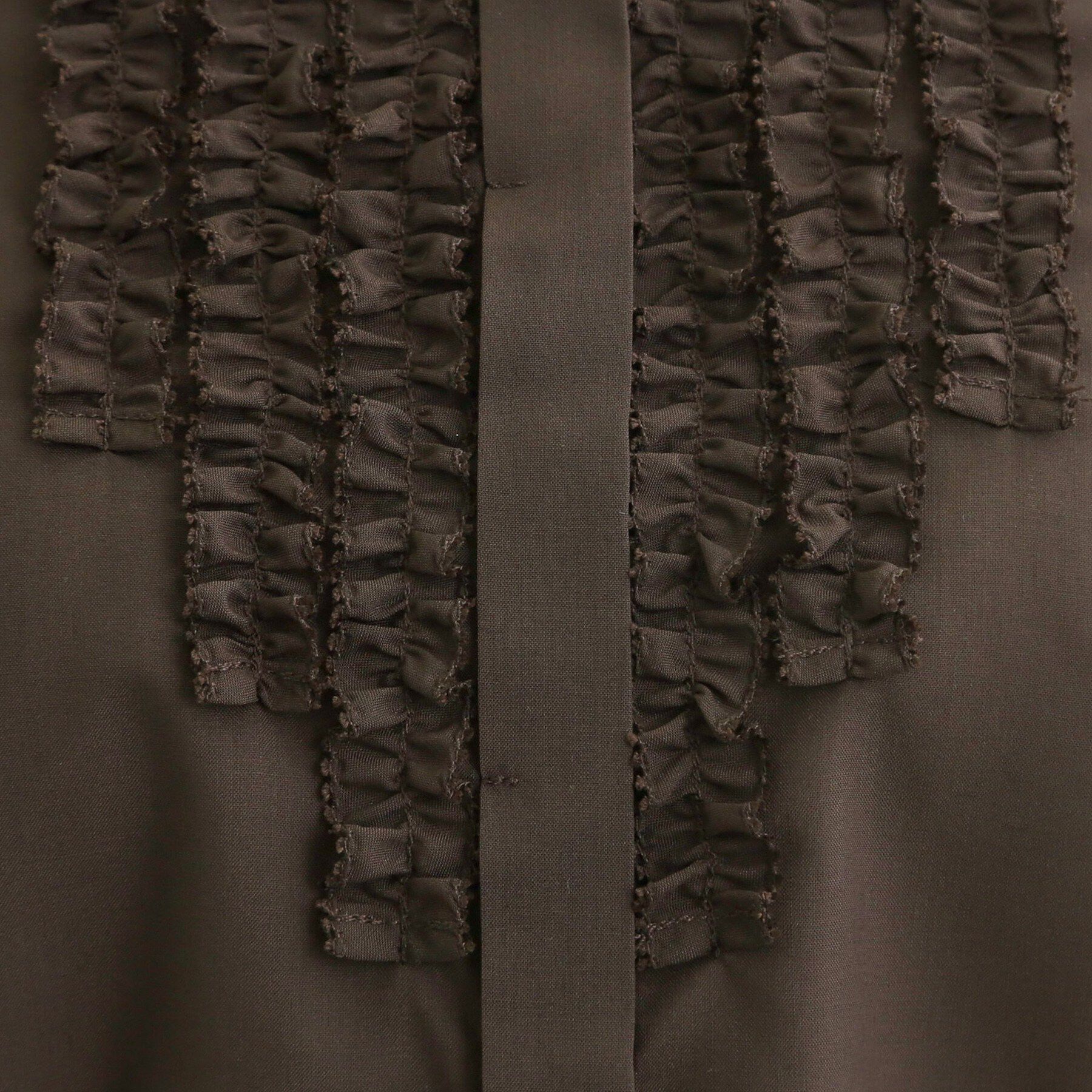 Reflect「【接触冷感】八分袖フロントフリルブラウス」|シャツ・ブラウス|