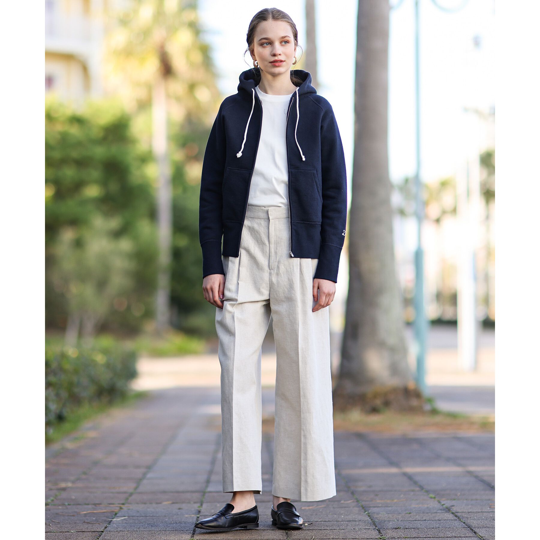 DRESSTERIOR「デキシー吊裏毛ジップアップパーカ」|パーカー|