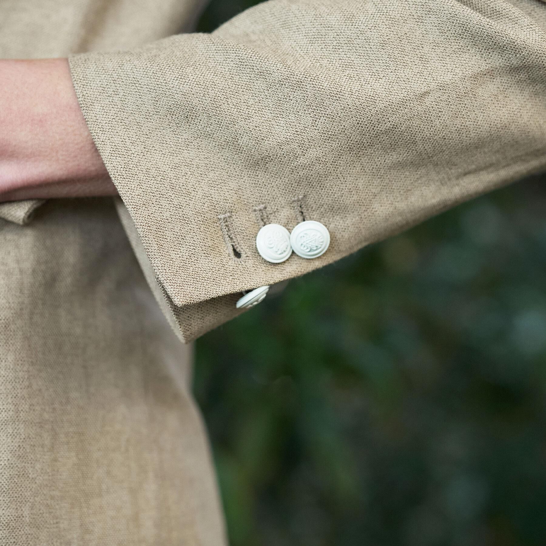 DRESSTERIOR「【セットアップ可】リネンブレンドダブルブレストジャケット」|テーラードジャケット|