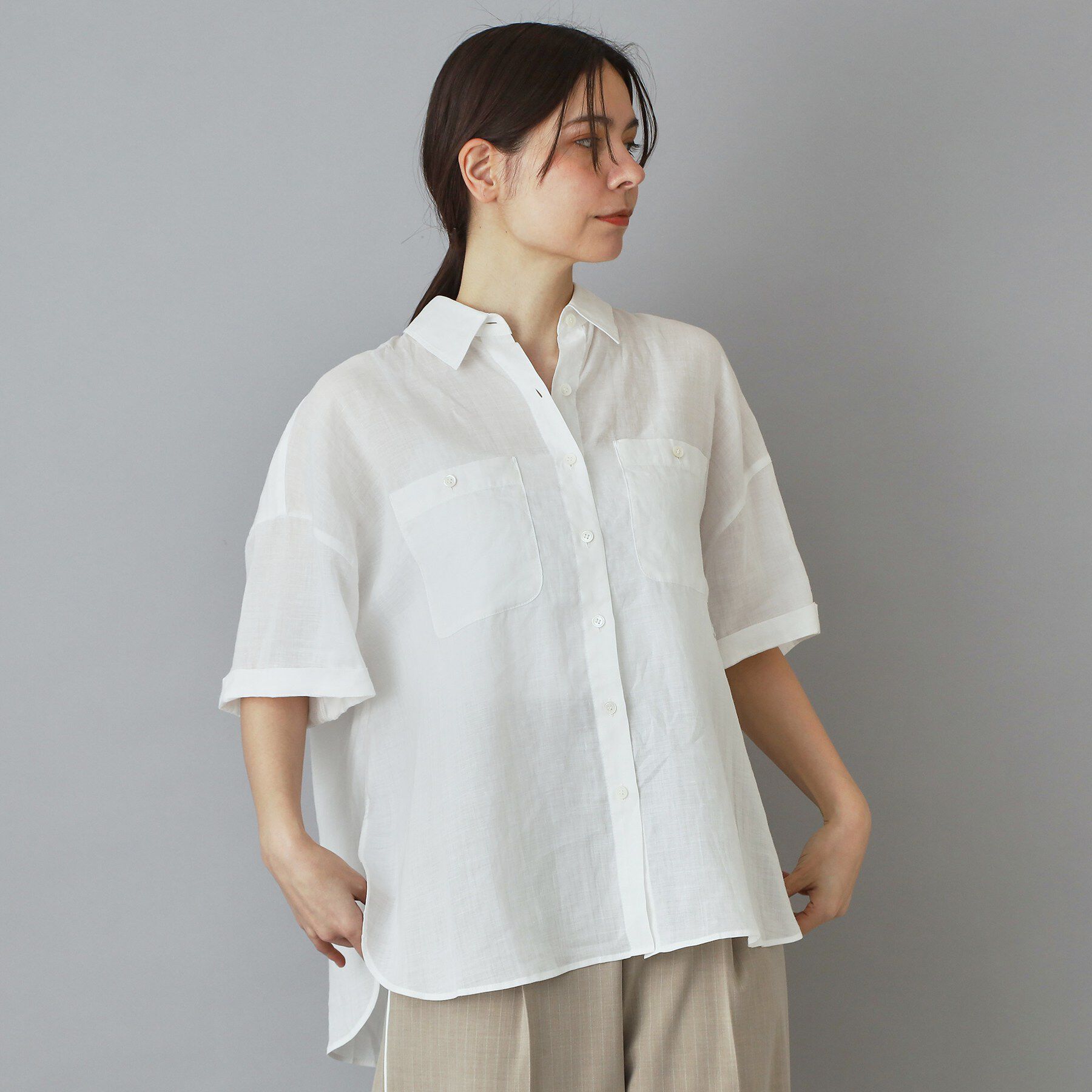 DRESSTERIOR「ピュアラミー シャツ」|シャツ・ブラウス|