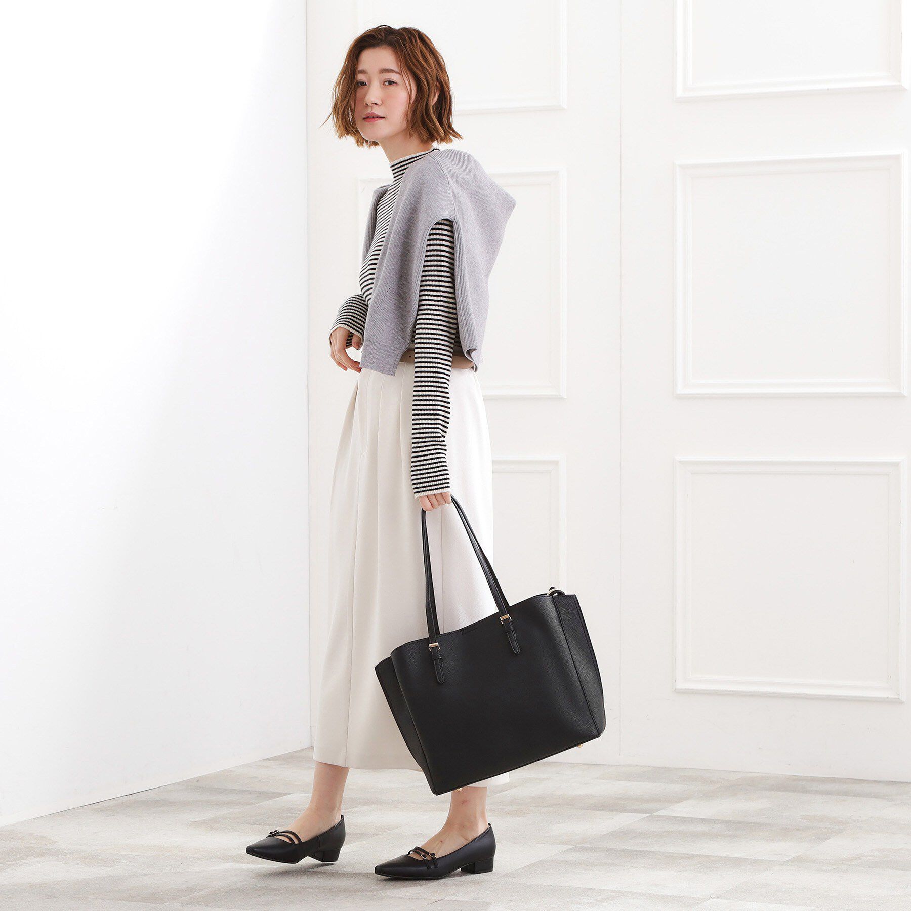 grove「【人間工学/A4】サイドスリットトート」|トートバッグ|