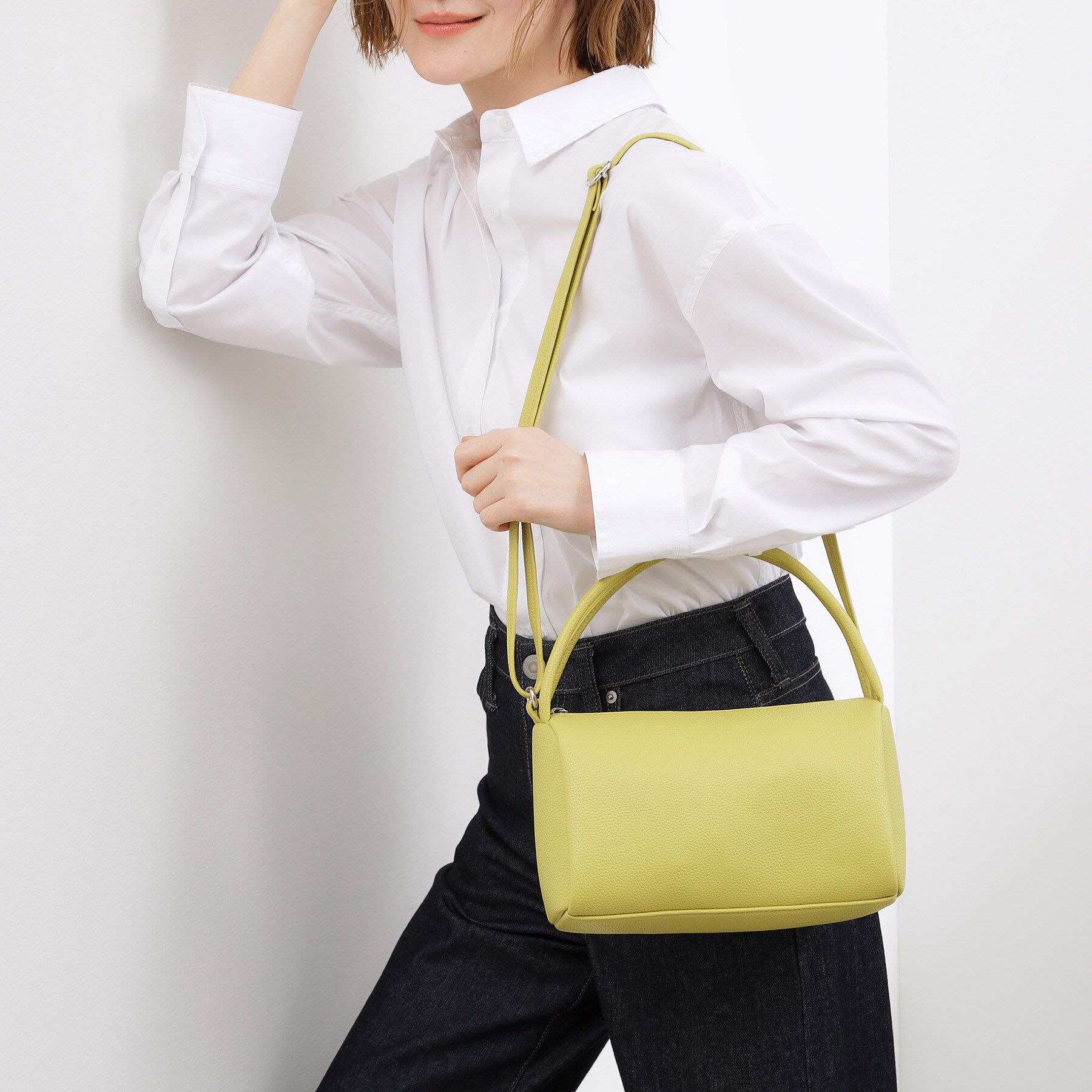 grove「ダブルハンドルショルダー」|ショルダー・メッセンジャー|イエロー(031)