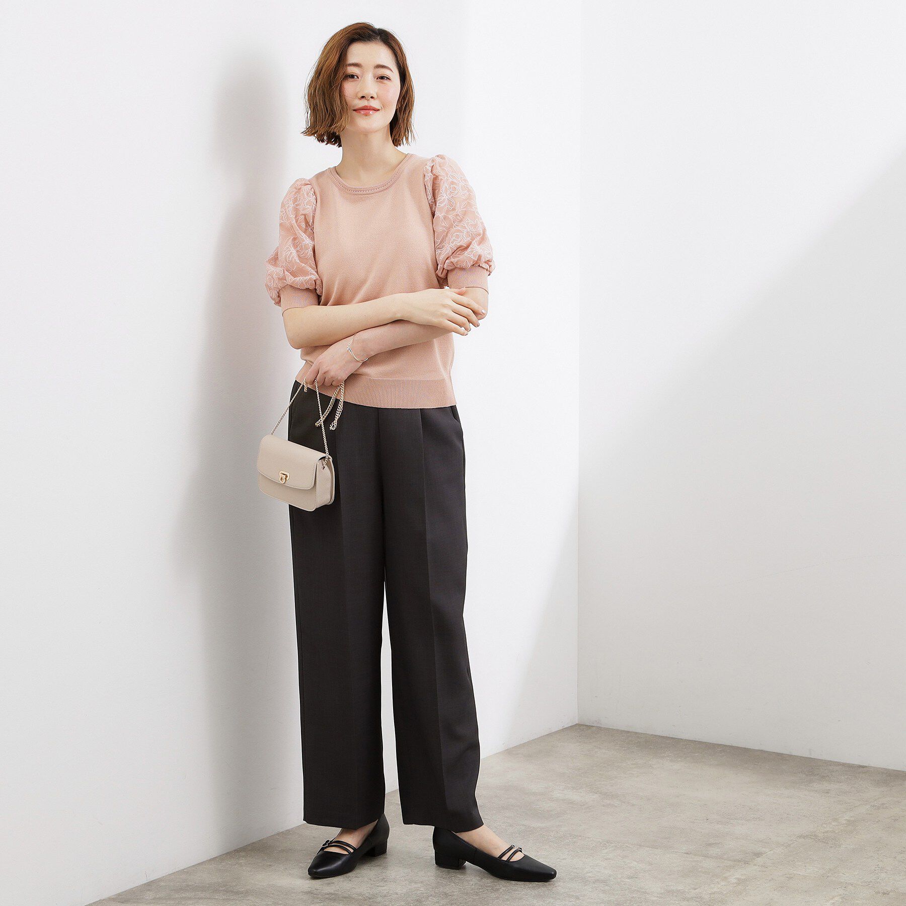 grove「一枚で着映える大人の袖コンシャスニット」|ニット・セーター|