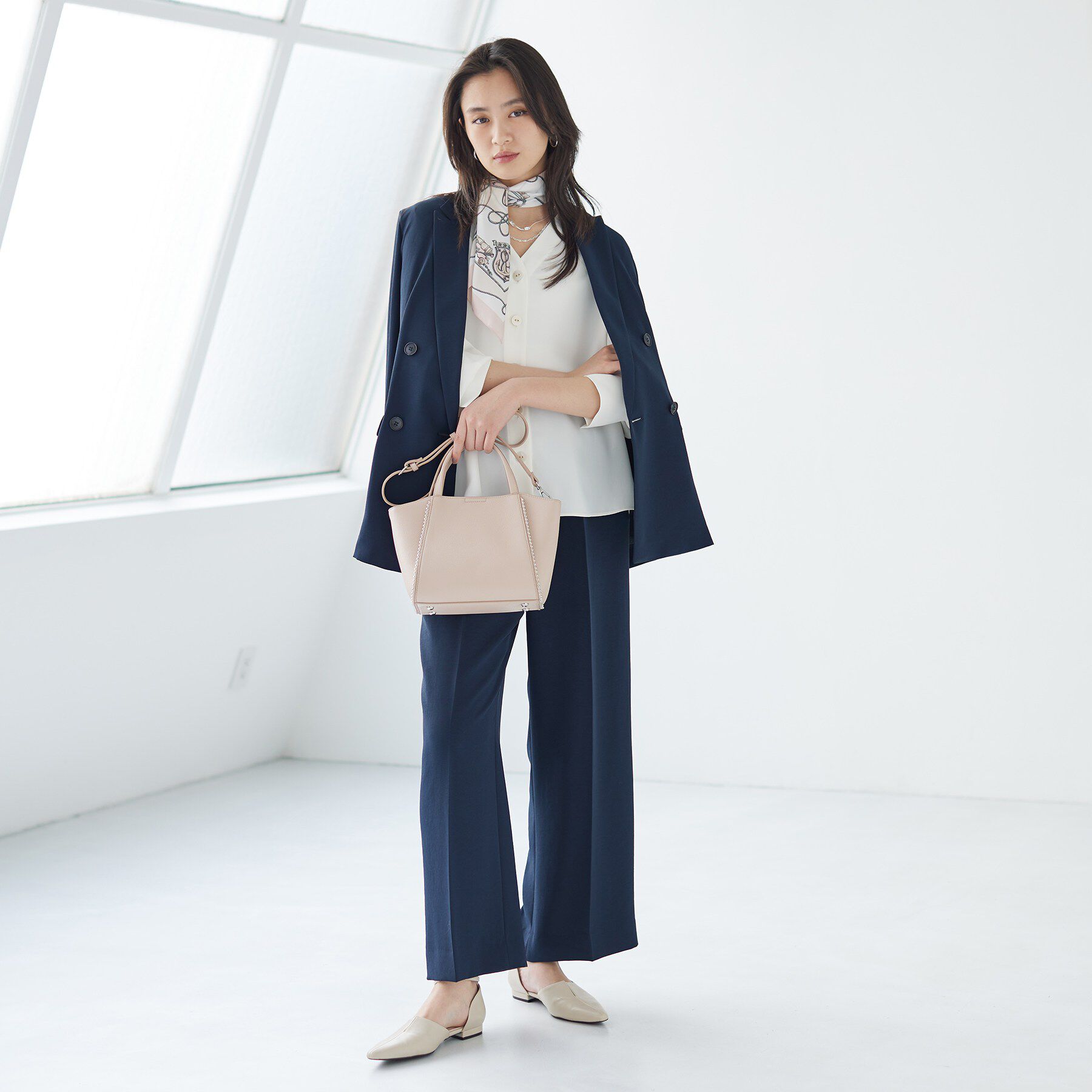 INDIVI「【洗える／多機能／SETUP可】着る日傘ダブルジャケット」|テーラードジャケット|