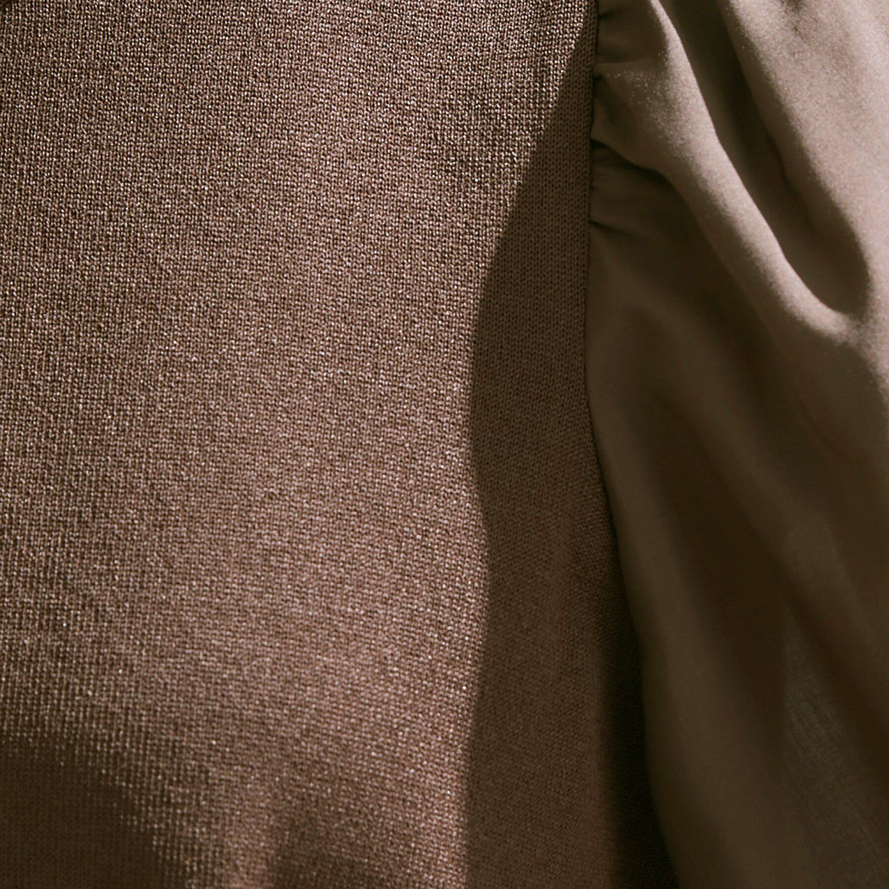 INDIVI「【洗える／袖丈調整可能】シャツコンビニット」|ニット・セーター|