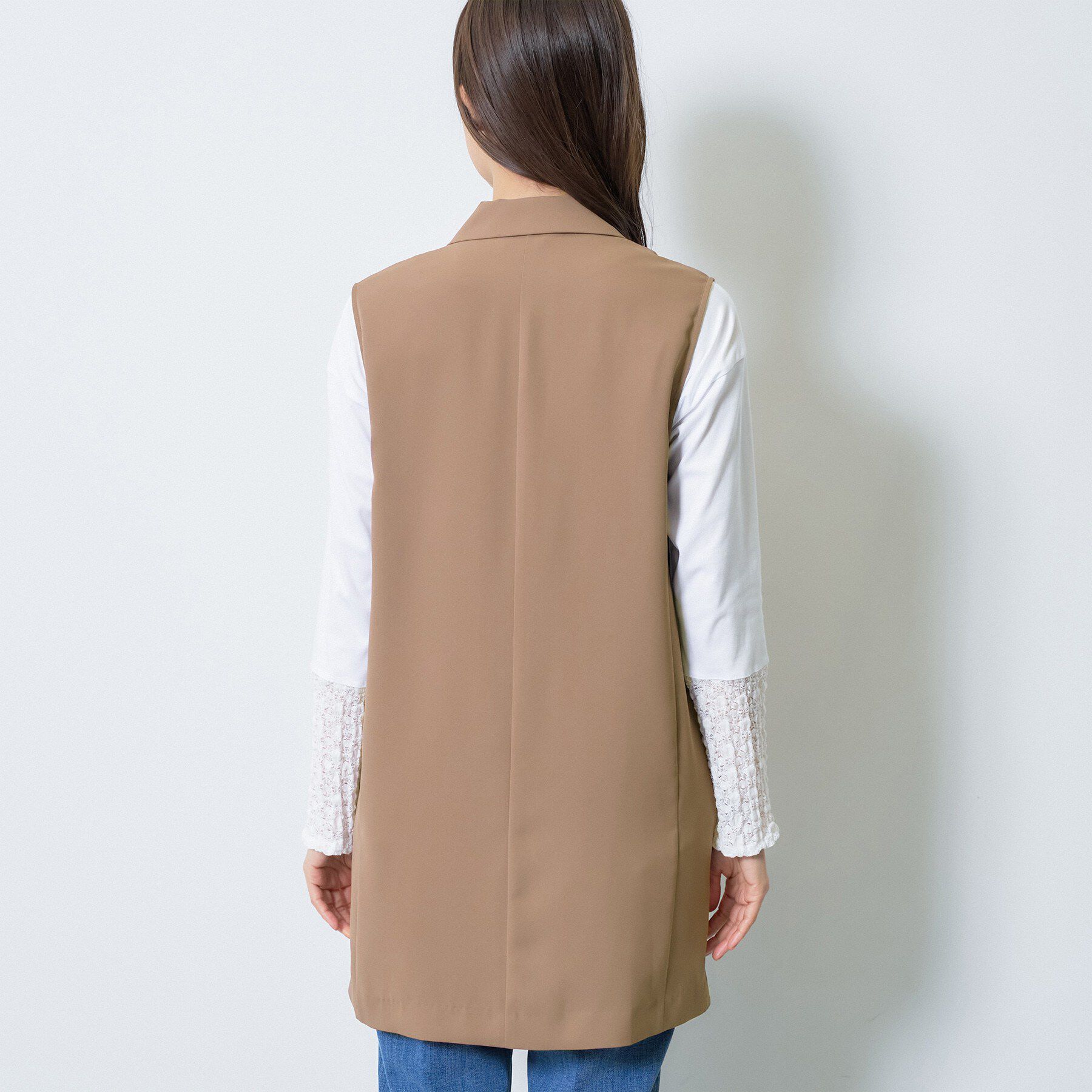 INDIVI「【さらに軽く軽快！／着る日傘】颯爽ジレジャケット」|ベスト・ジレ|