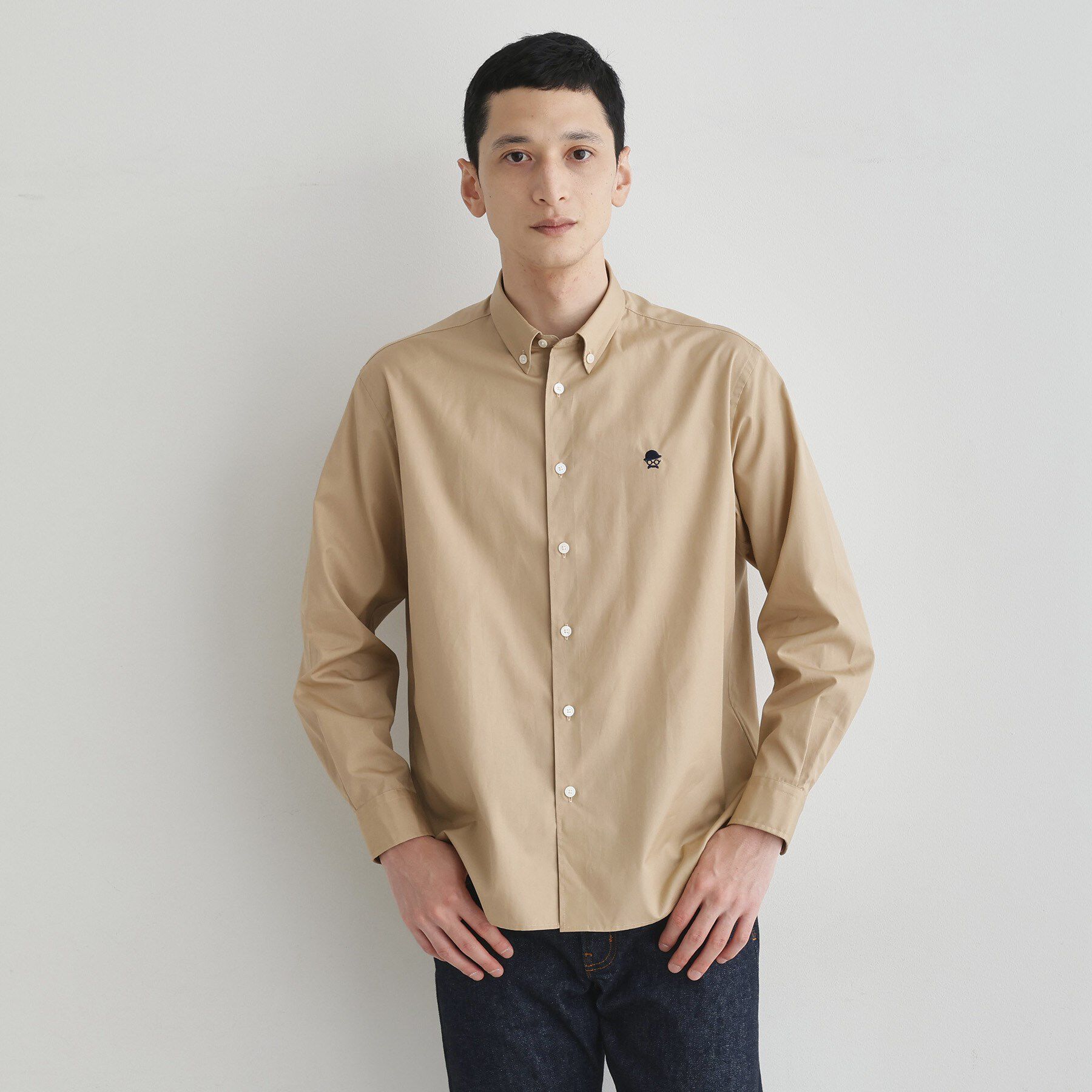 TAKEO KIKUCHI「【LIMITED】ワンポイント刺繍ボタンダウンシャツ」|シャツ・ブラウス|