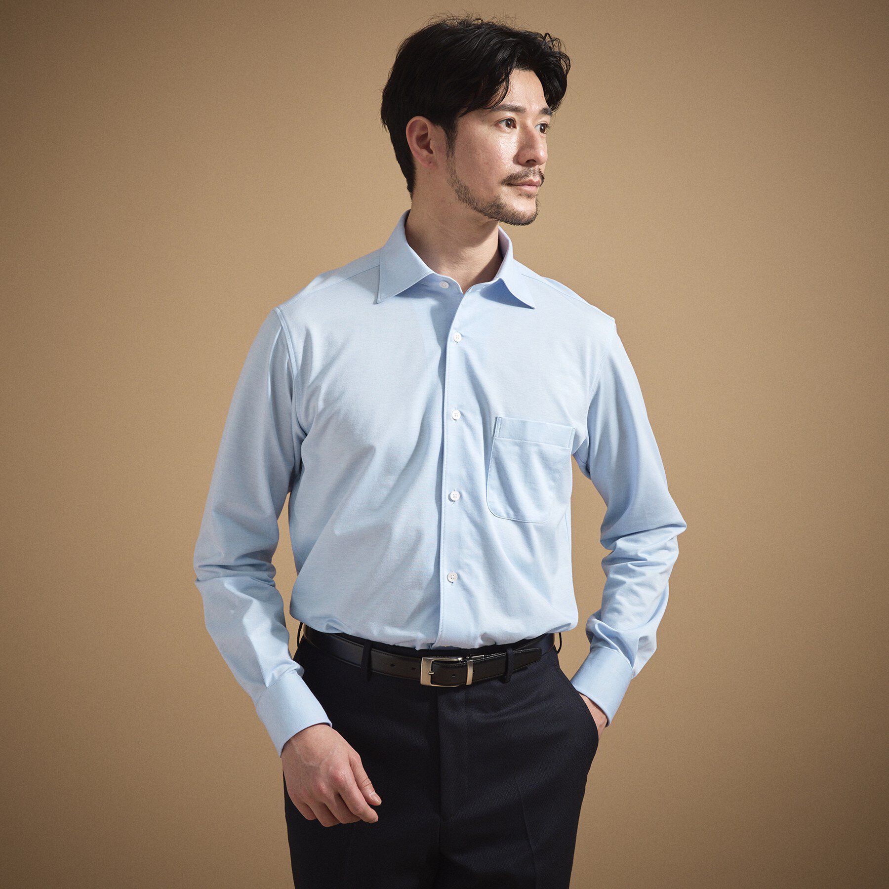 TAKEO KIKUCHI「ハイカウントジャージ鹿の子 シャツ」|シャツ・ブラウス|