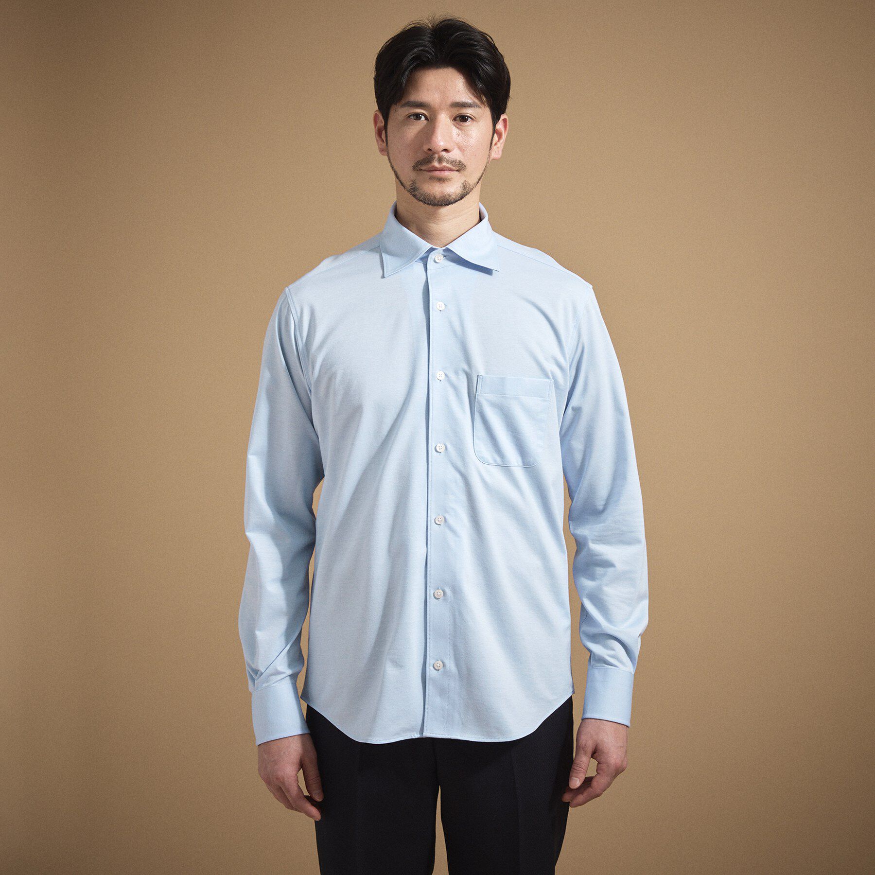 TAKEO KIKUCHI「ハイカウントジャージ鹿の子 シャツ」|シャツ・ブラウス|