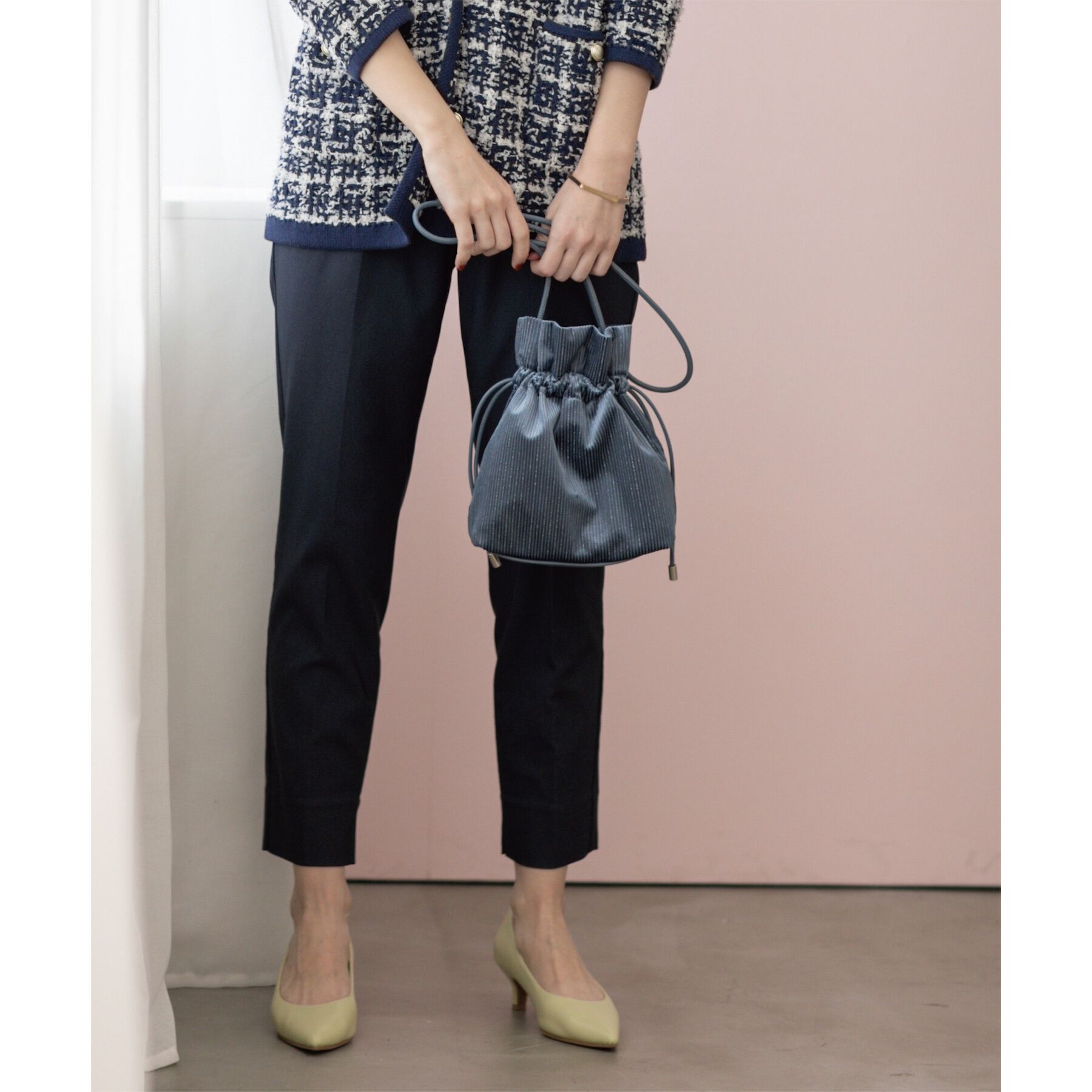 OPAQUE.CLIP「《S-LLsize》ハイストレッチイージースティックパンツ【洗濯機洗い可】」|その他|ネイビー(094)