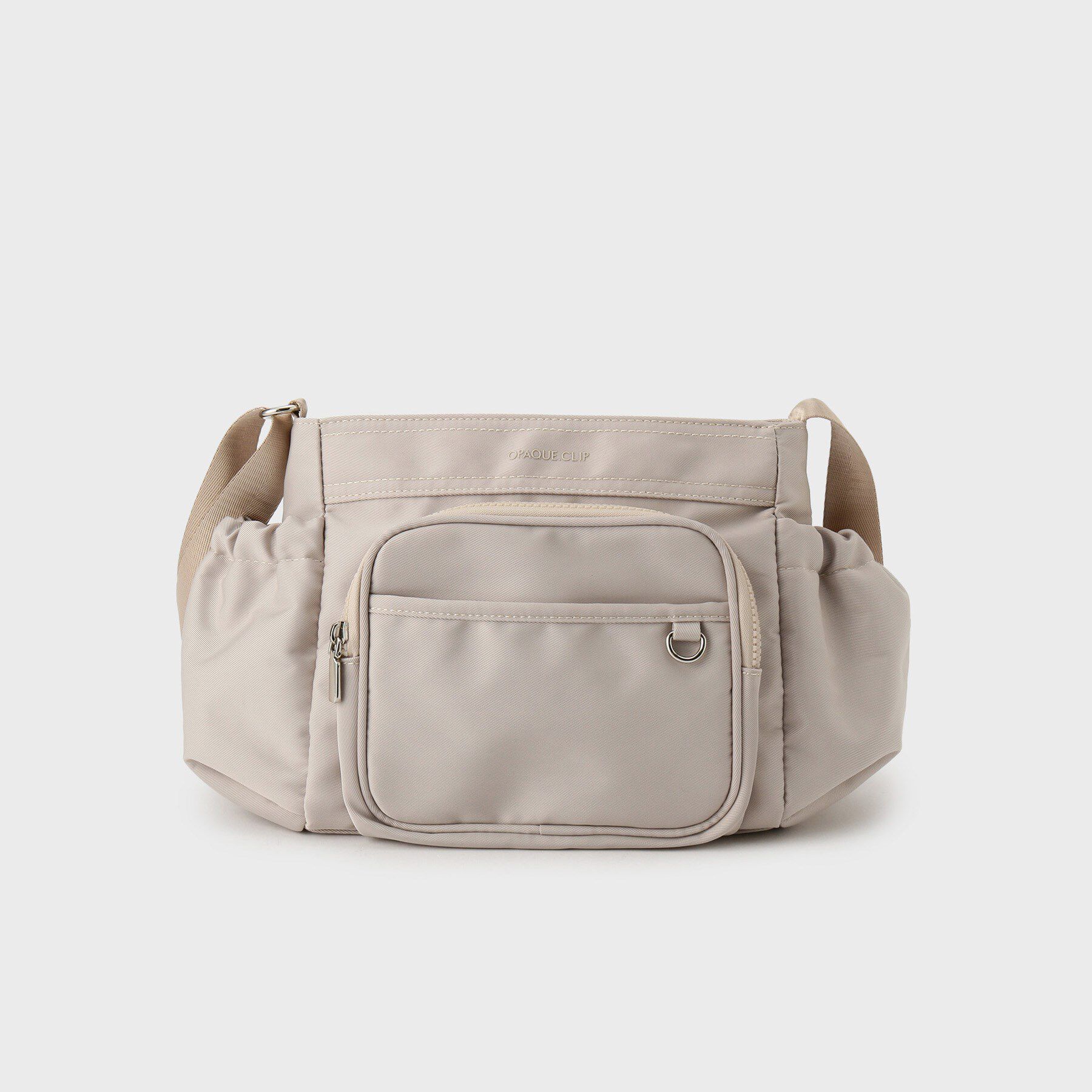 OPAQUE.CLIP「フロントポケット3層デザインショルダーバッグ【マルチポケット】」|ショルダー・メッセンジャー|