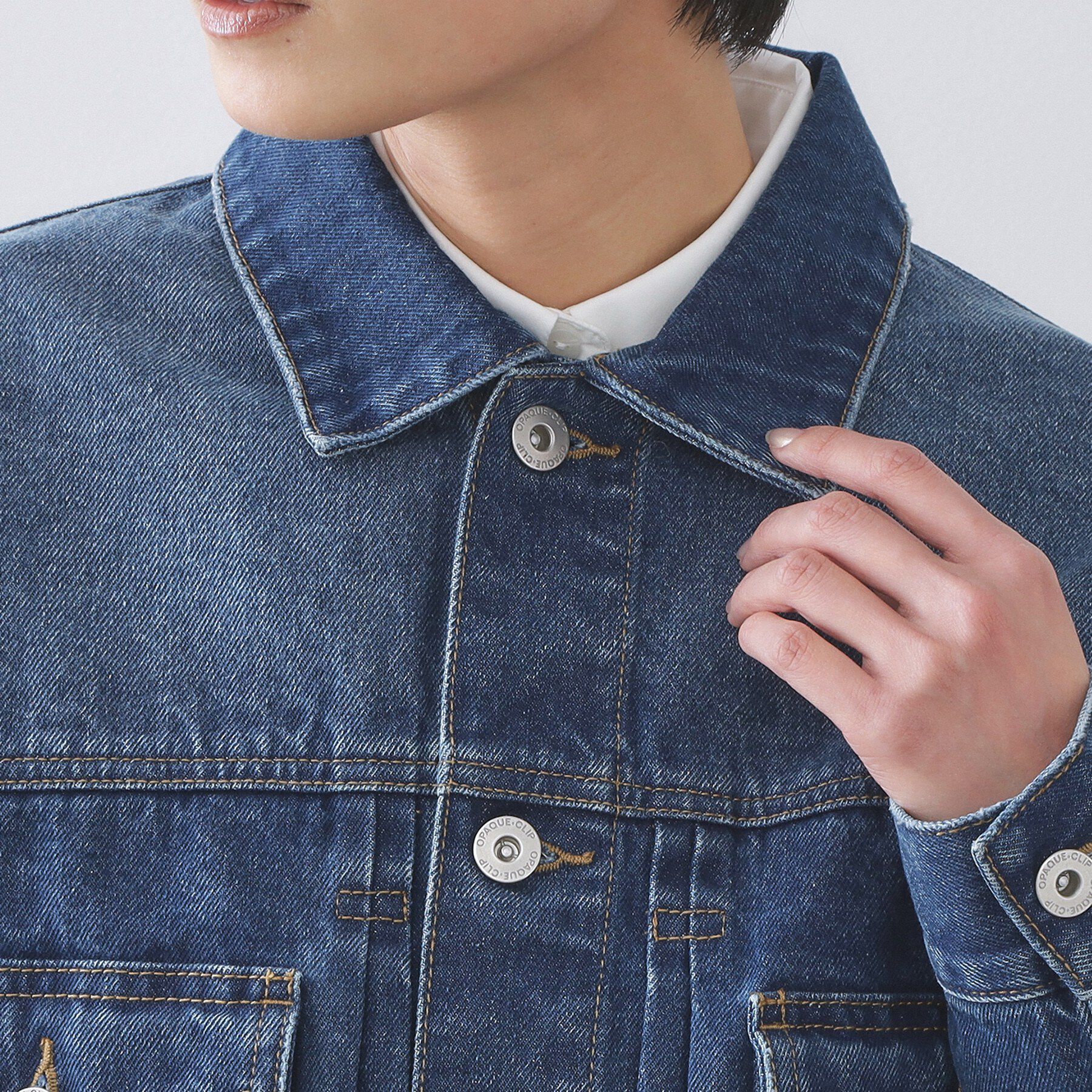 OPAQUE.CLIP「デニムジャケット【洗濯機OK】」|デニムジャケット|