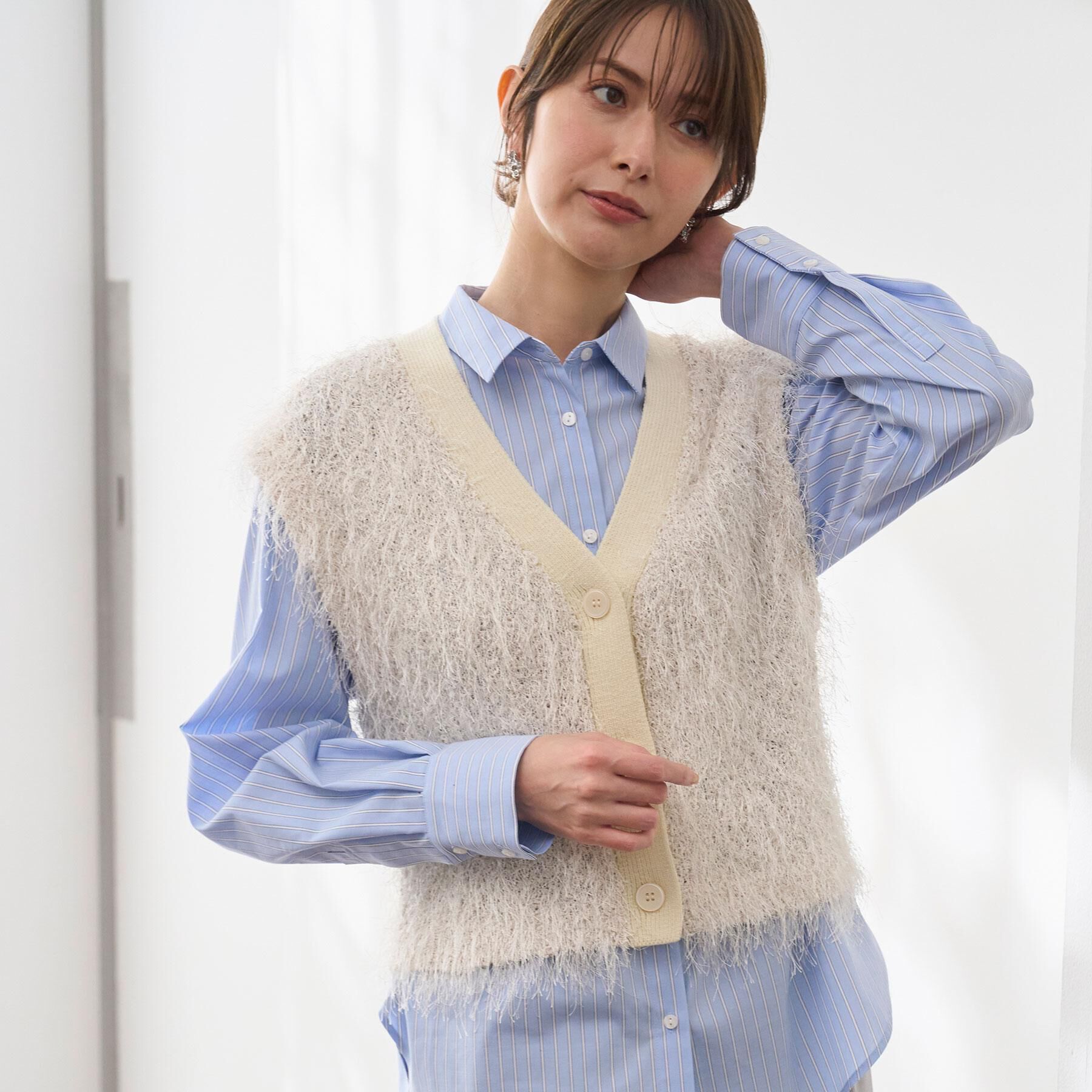 OPAQUE.CLIP「レギュラーカラーシャツ/ストライプアソート【洗濯機OK】」|シャツ・ブラウス|